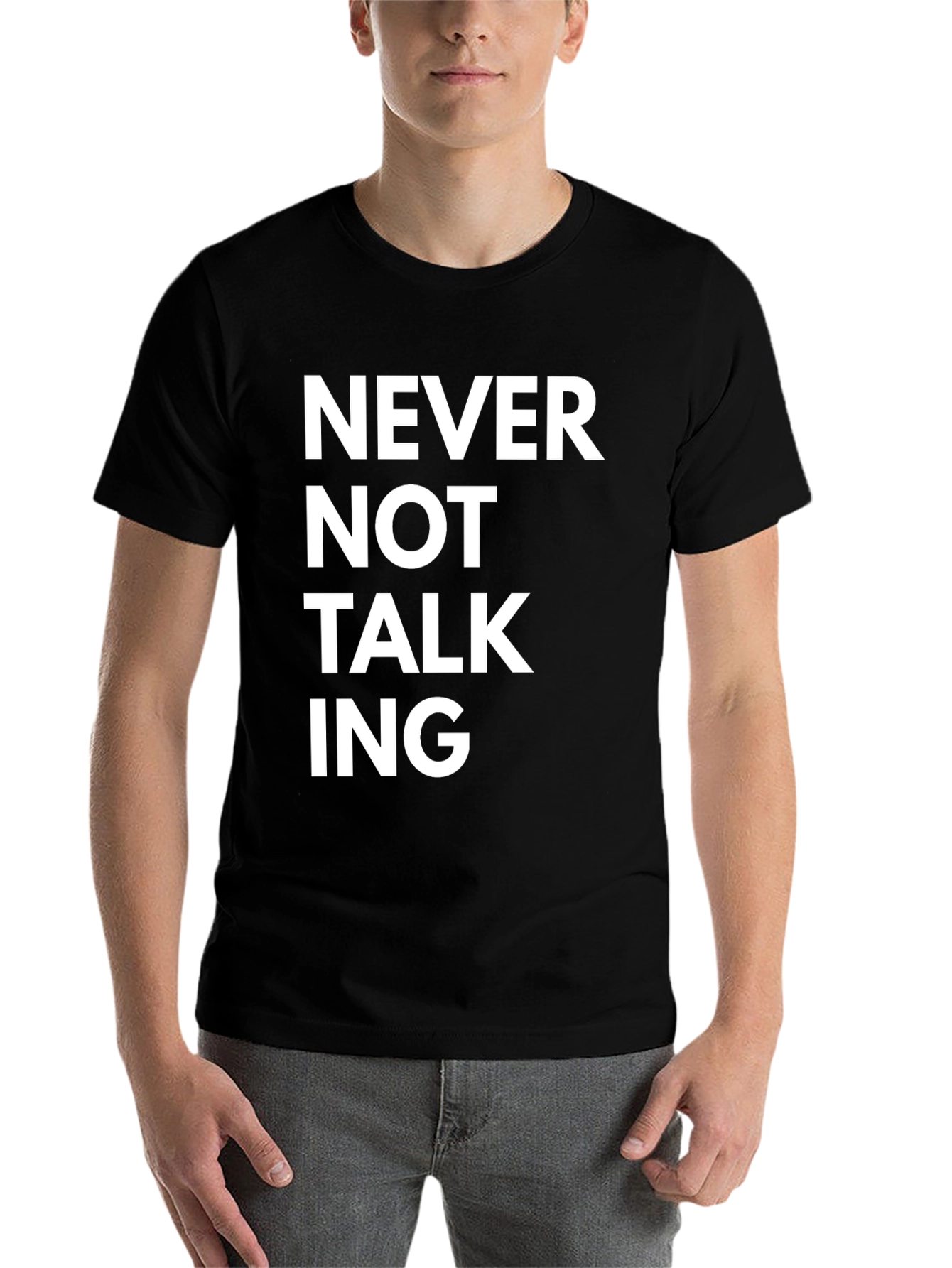 Black Never Not Talking Graphic Tee view 7