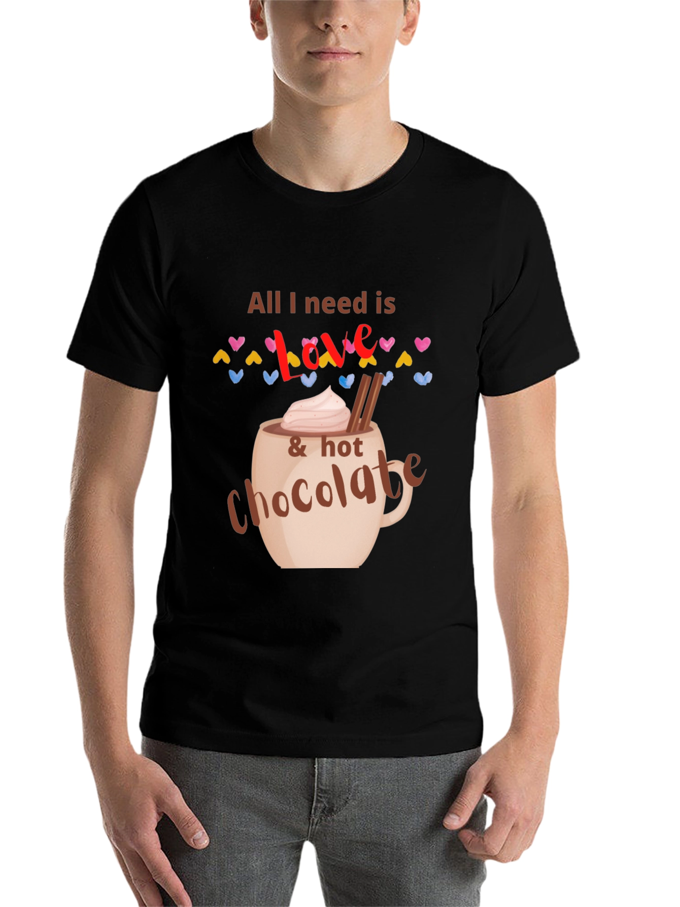 Black Love & Hot Chocolate Graphic Tee view 7