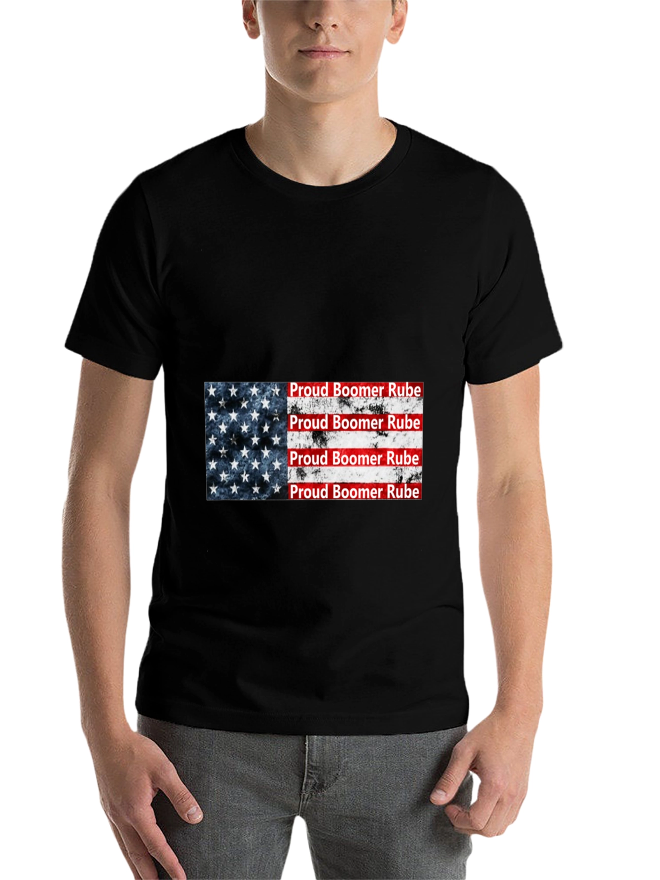 Black Proud Boomer Rube Graphic Tee view 7