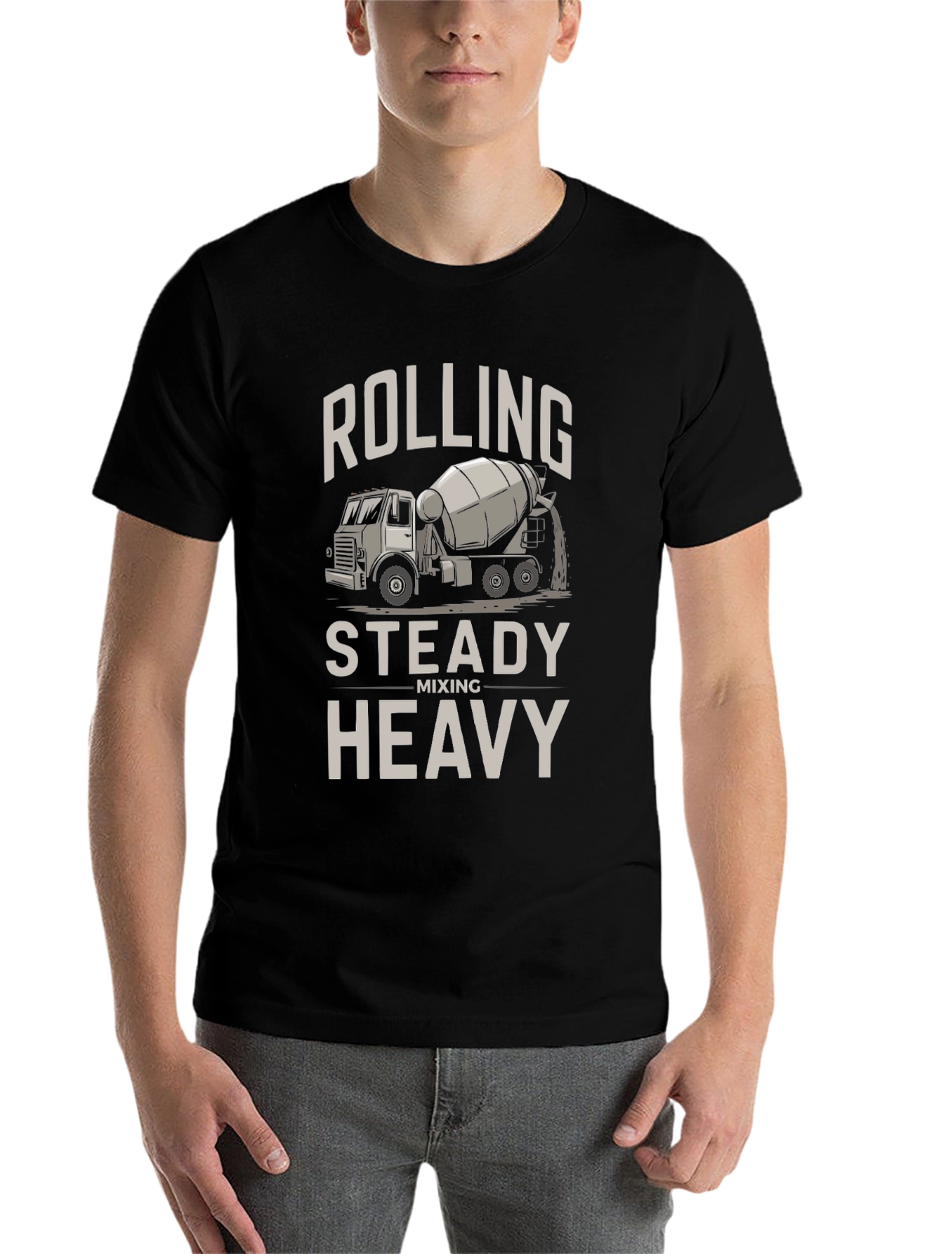 Black Rolling Steady Heavy Mixer T-Shirt - Black view 7