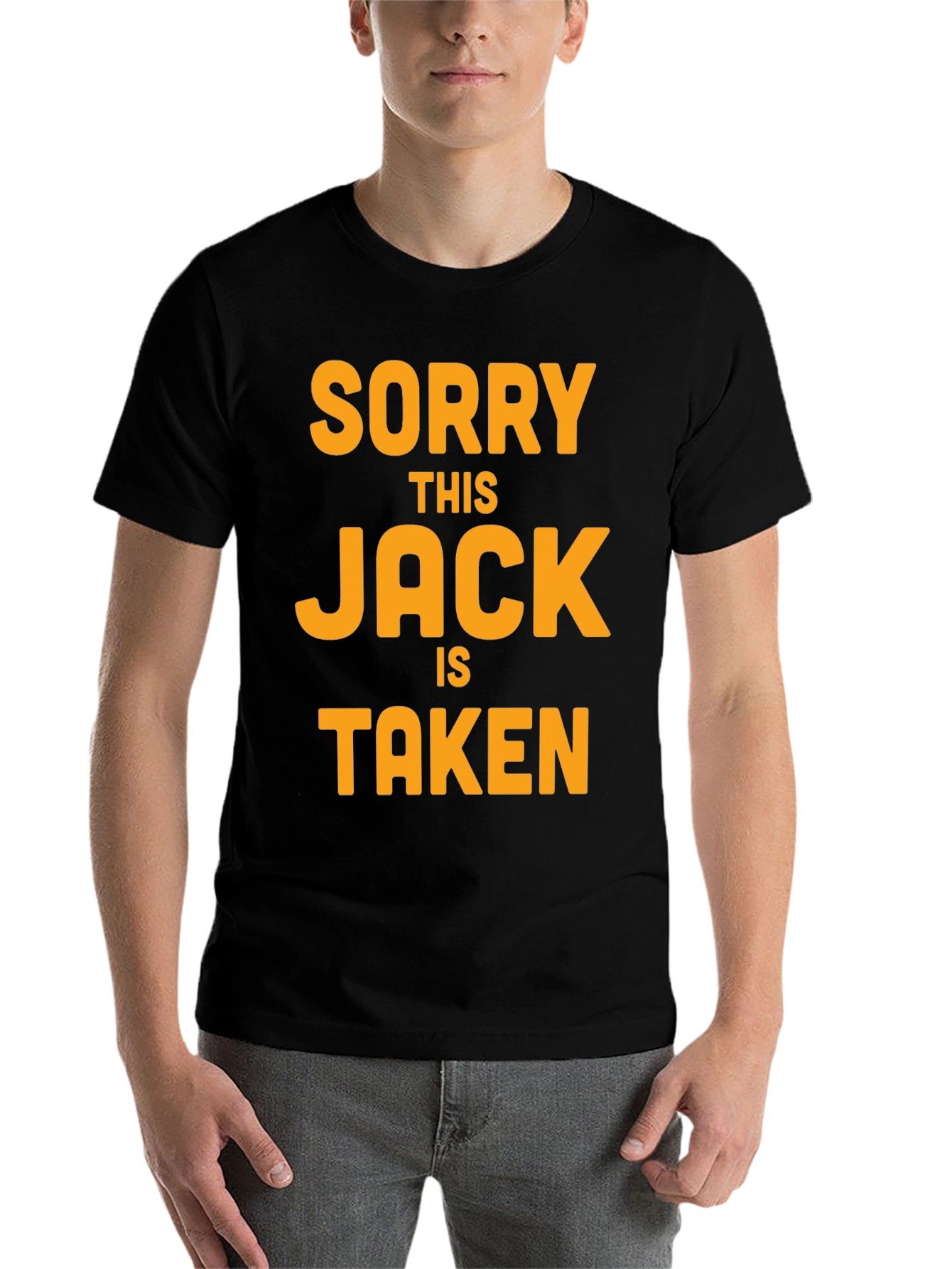 Black Sorry This Jack is Taken T-Shirt view 7