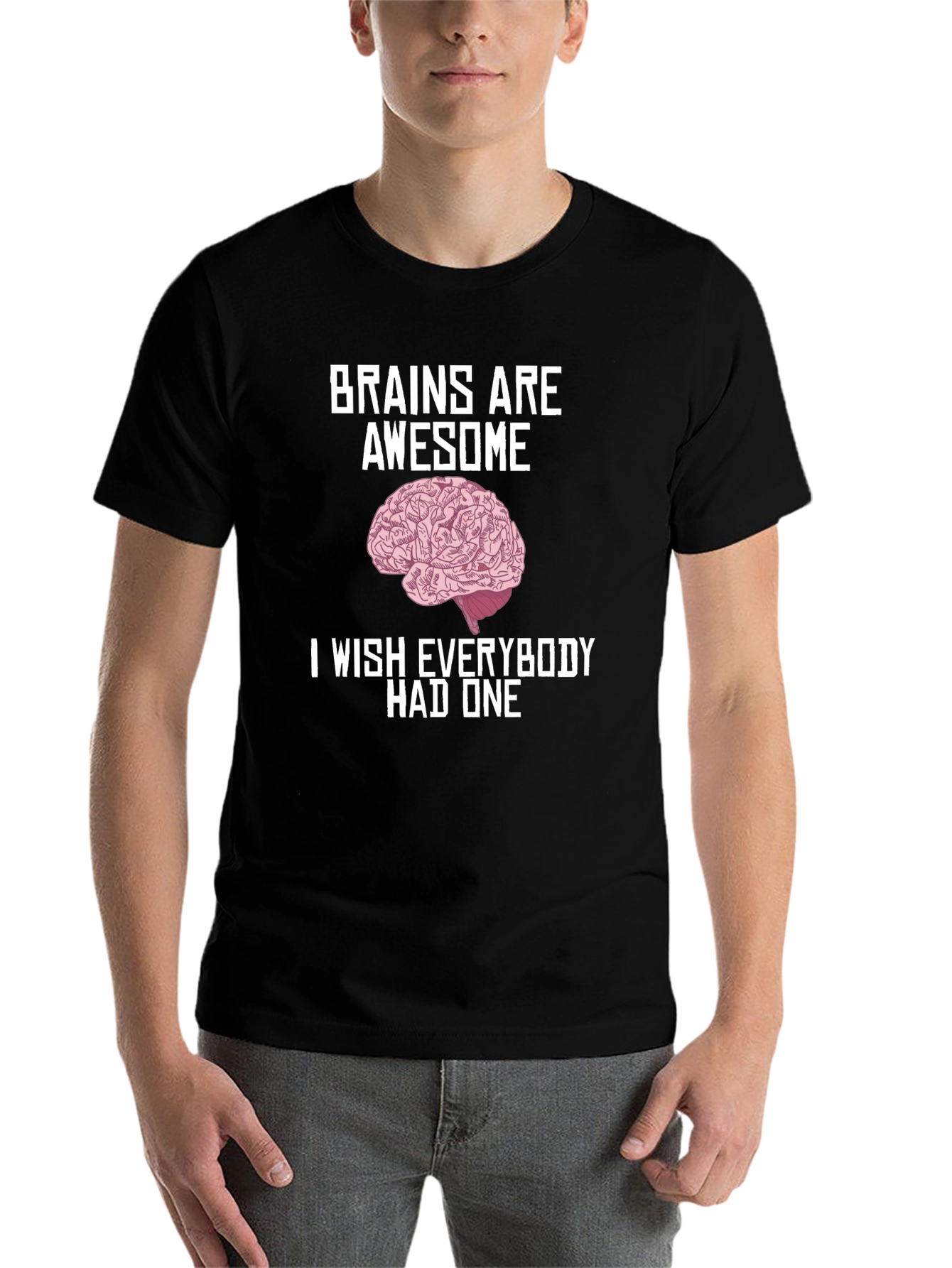 Black Brains Are Awesome Graphic T-Shirt view 7