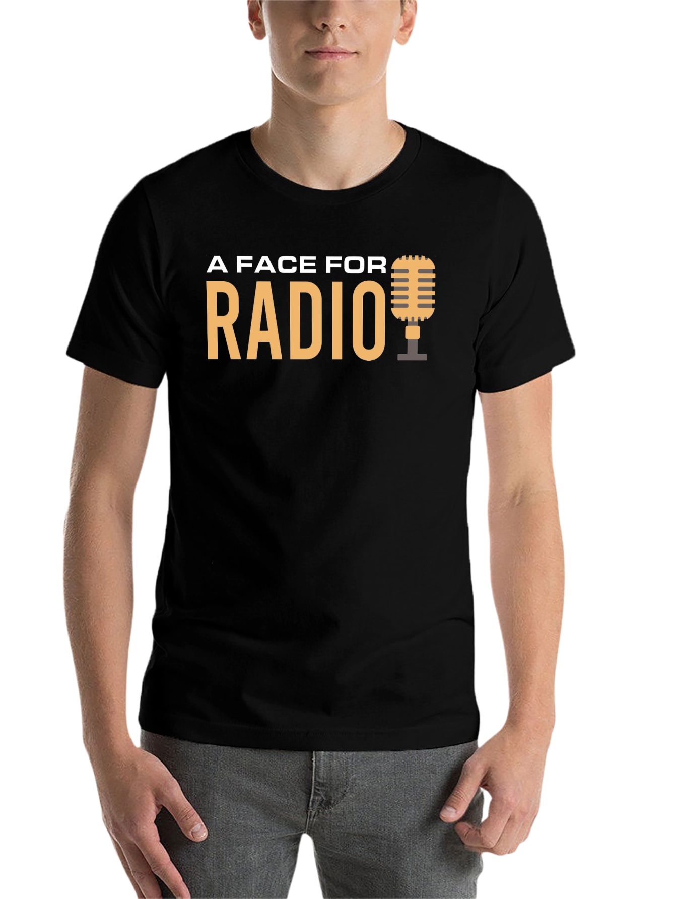 Black A Face For Radio T-Shirt view 7