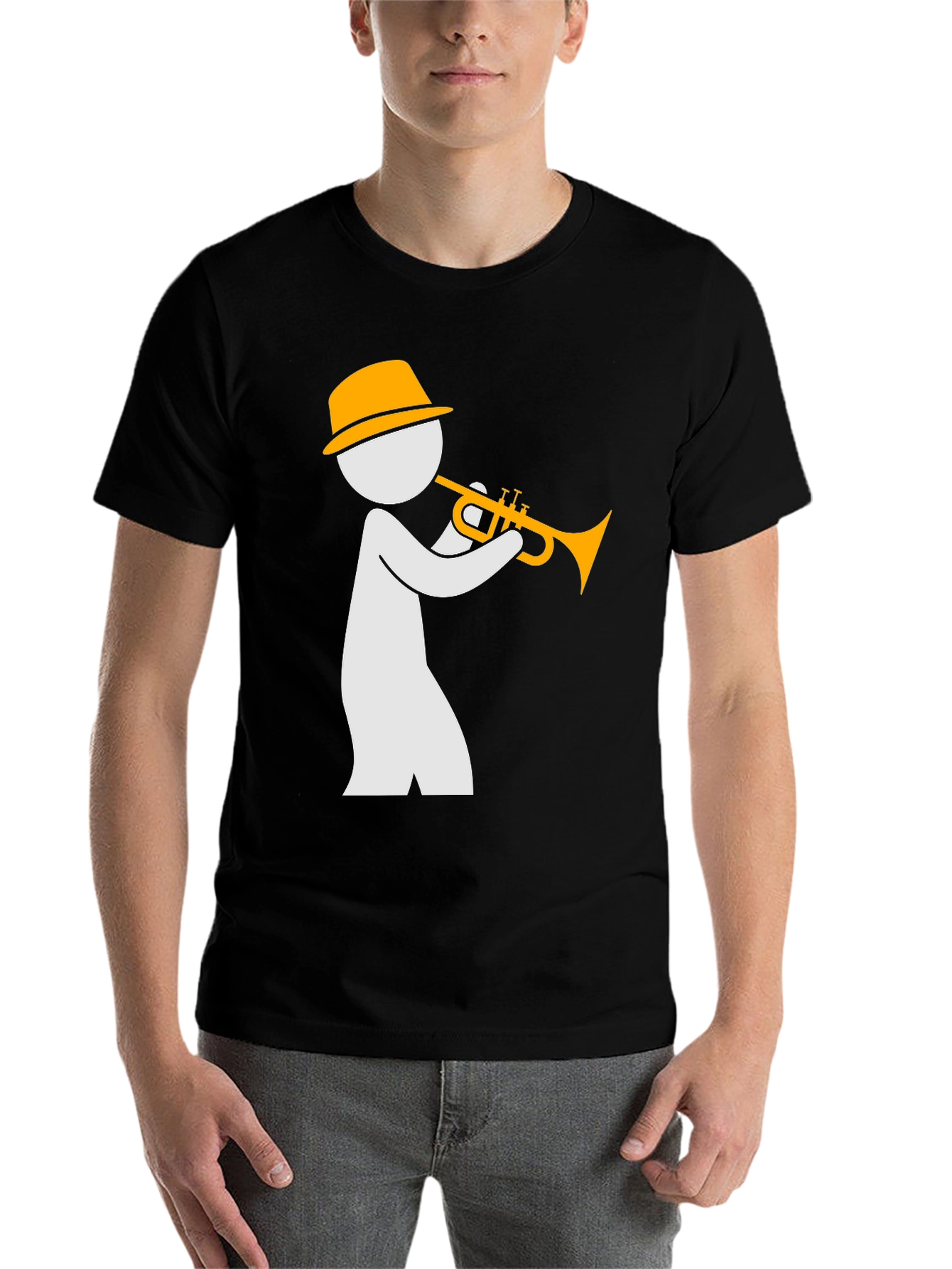 Black Jazz Musician Graphic T-Shirt - Stylish and Unique Design view 7