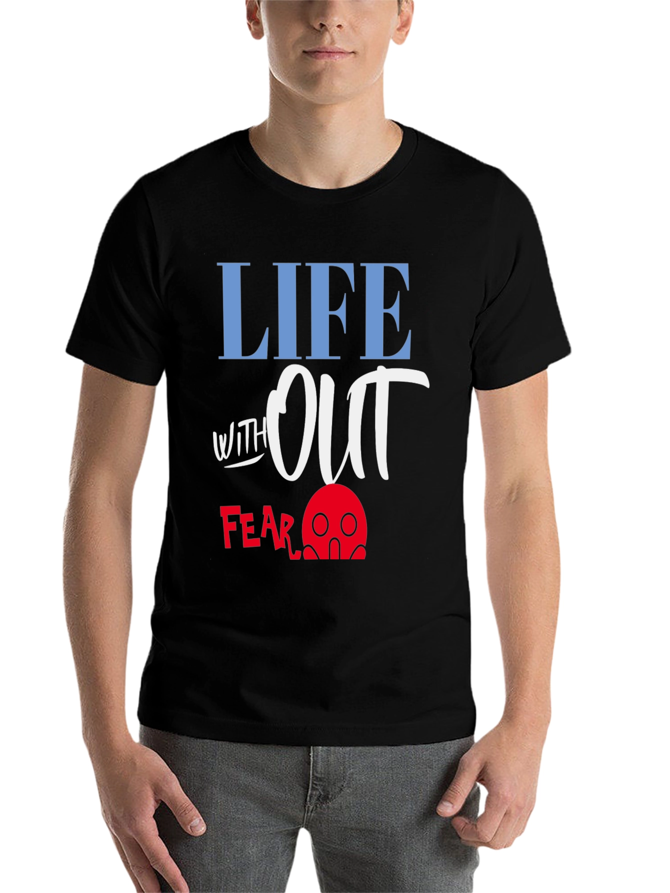 Black Life Without Fear Graphic T-Shirt view 7