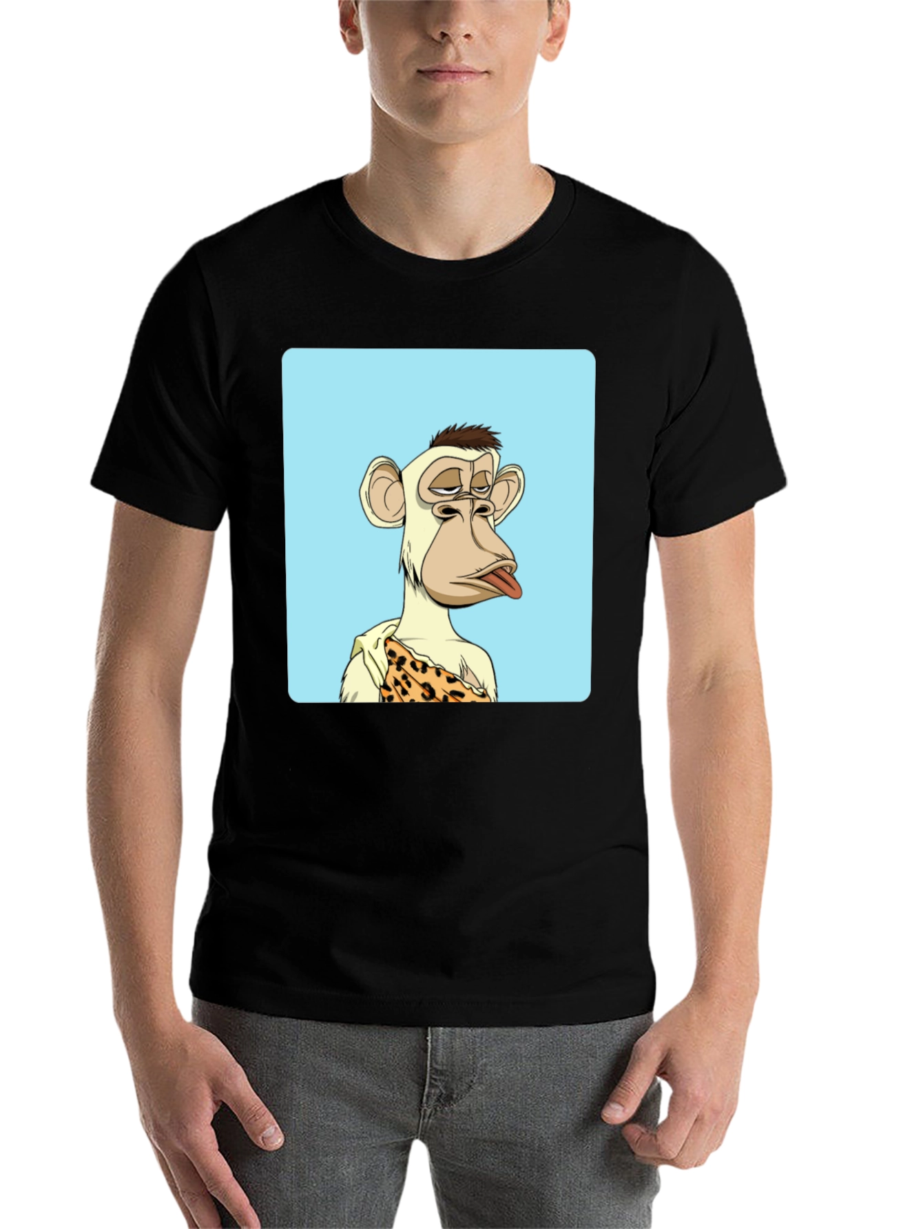 Black Bored Ape NFT T-Shirt - Trendy Black Tee view 7