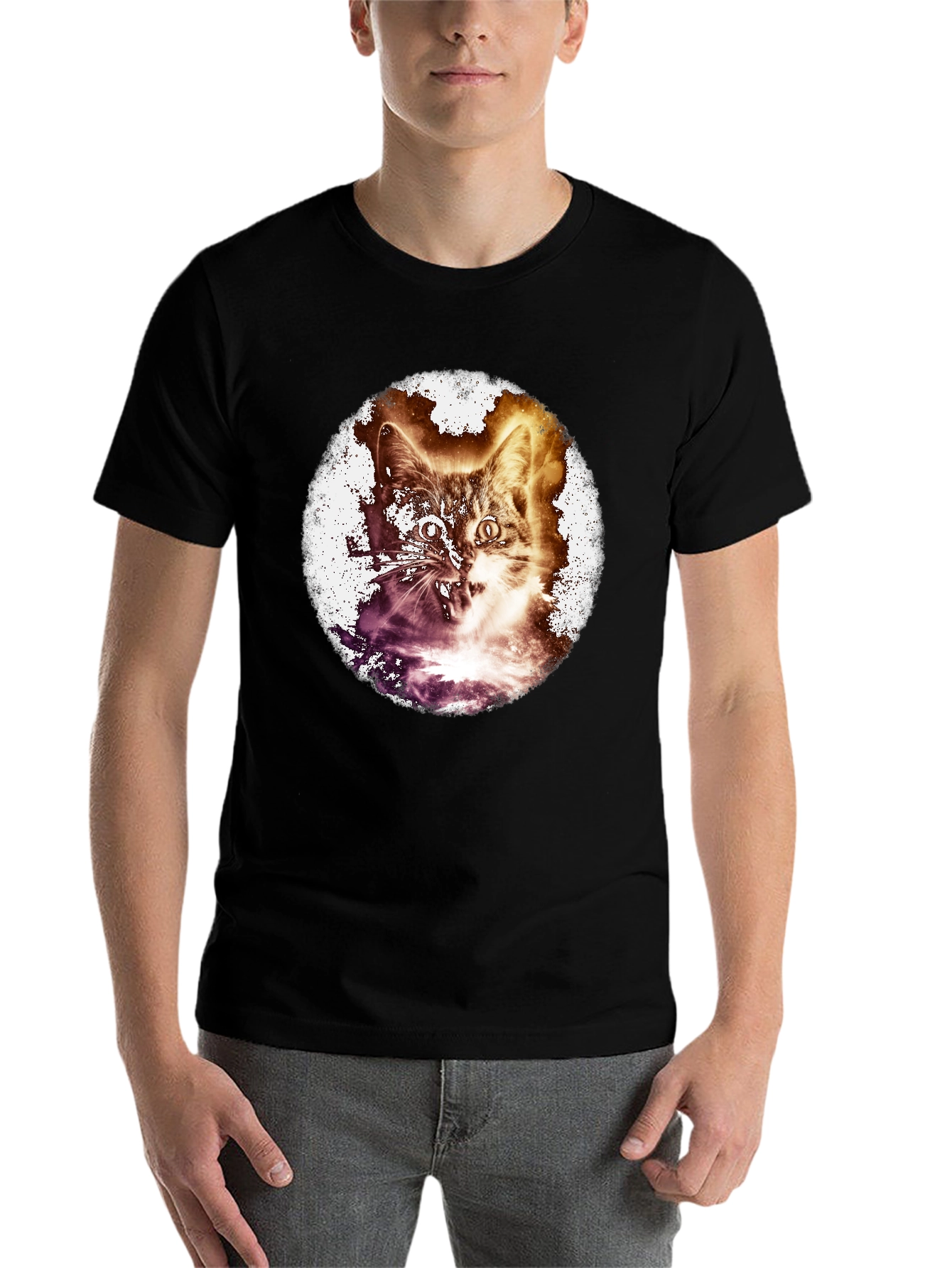 Black Cat Explosion T-Shirt view 7