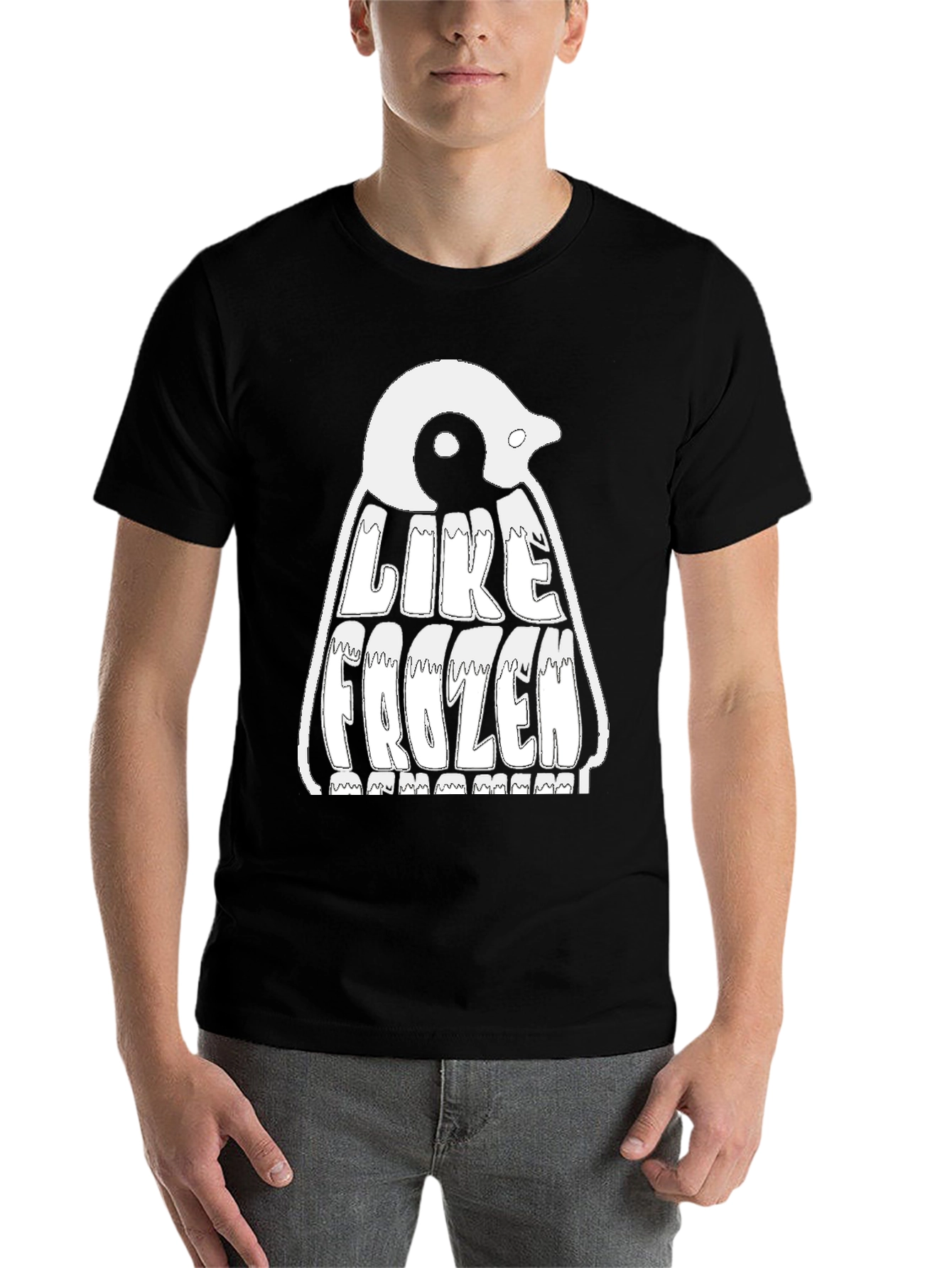 Black Penguin "Like Frozen" Graphic T-Shirt view 7