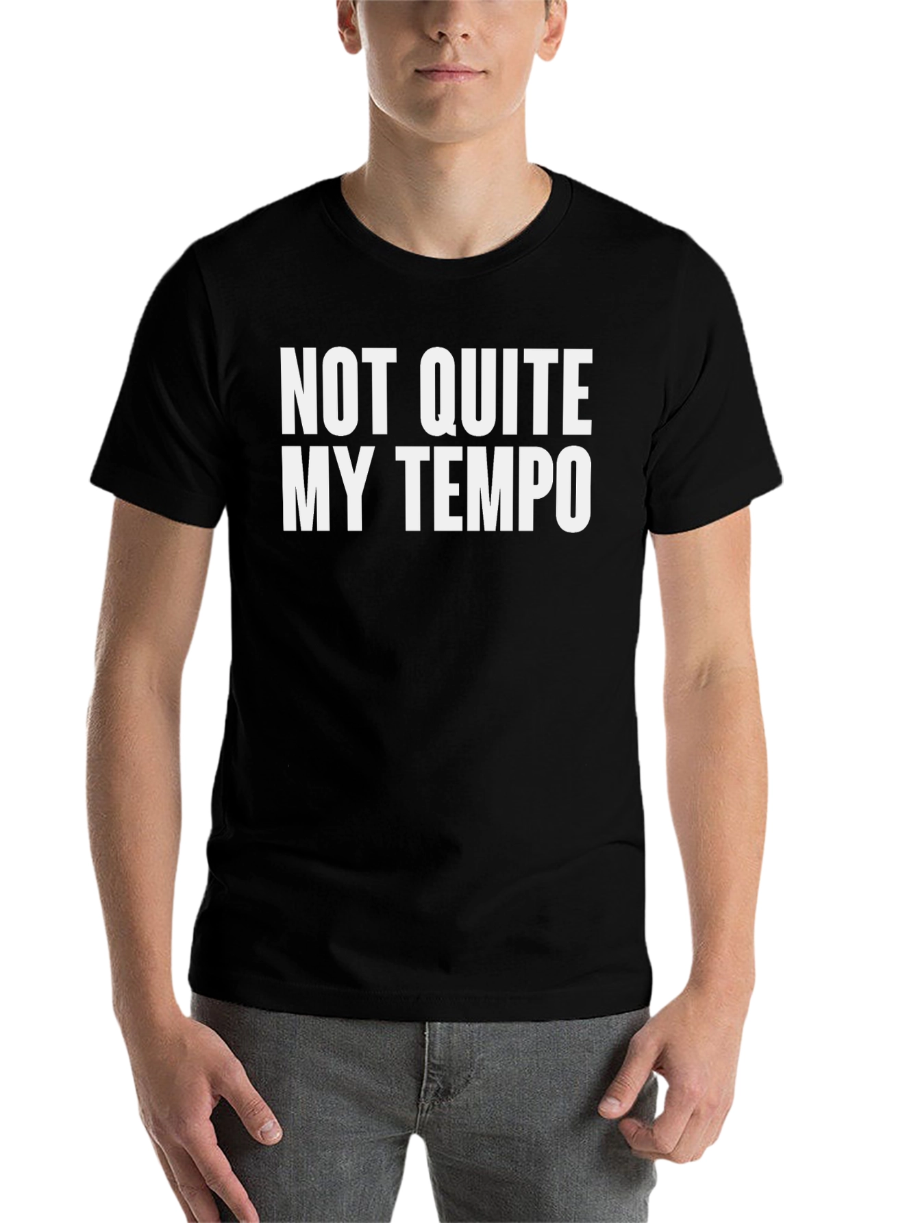 Black Not Quite My Tempo T-Shirt view 7