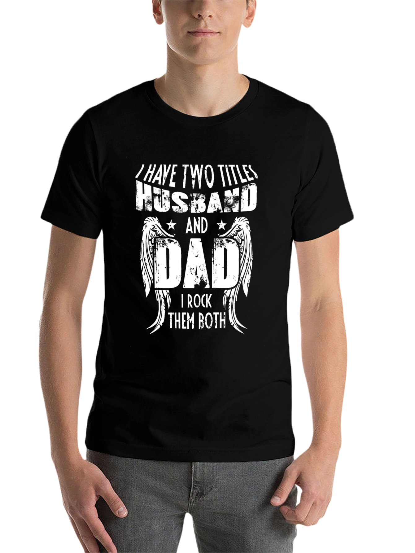 Black Husband and Dad T-Shirt view 7