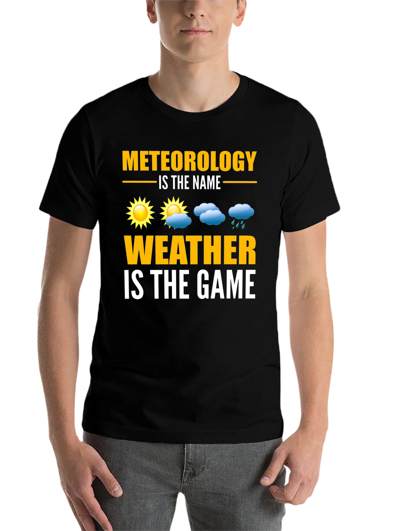 Black Meteorology Weather T-Shirt - Science Pun Tee view 7