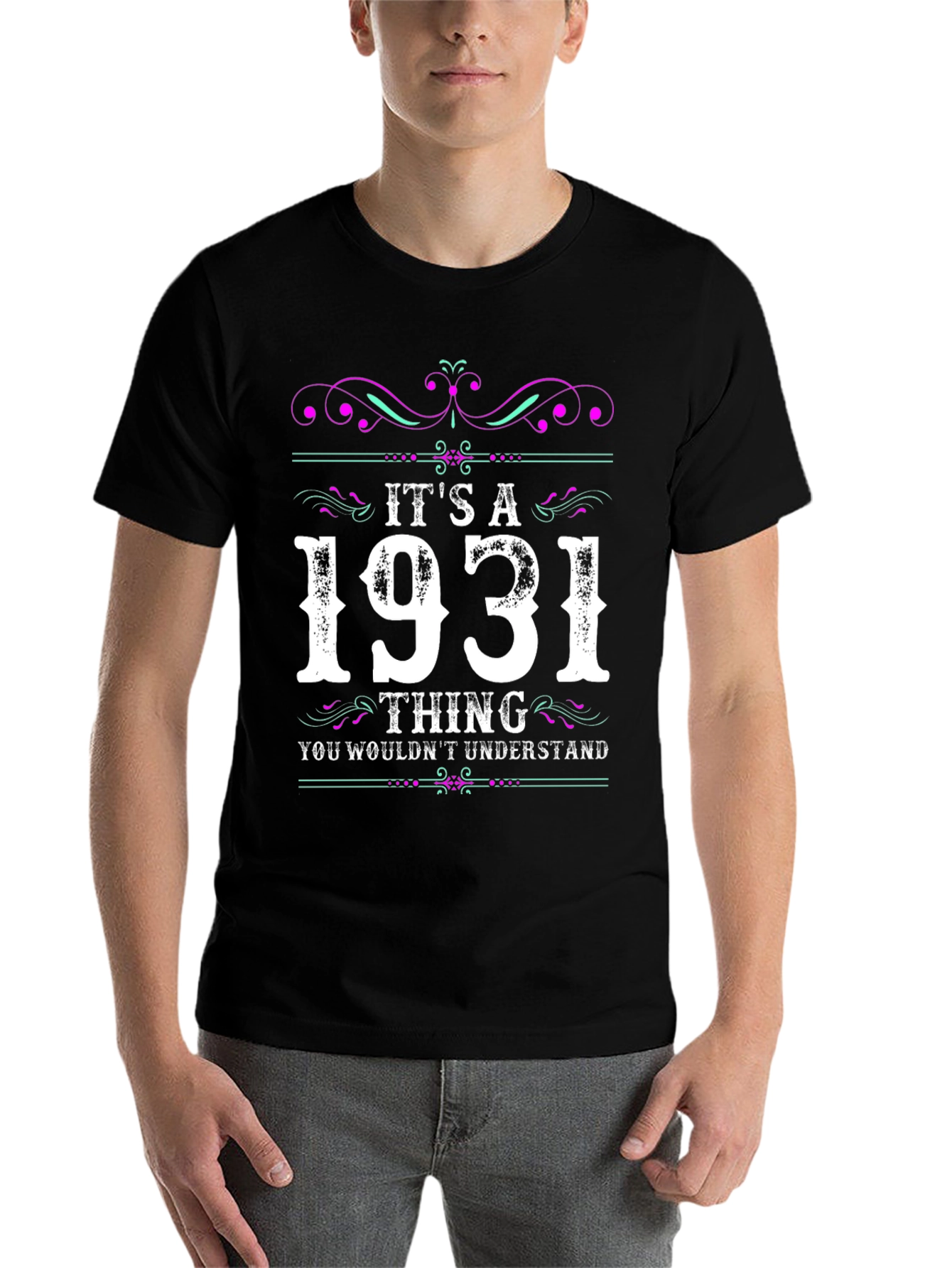 Black It's A 1931 Thing T-Shirt view 7