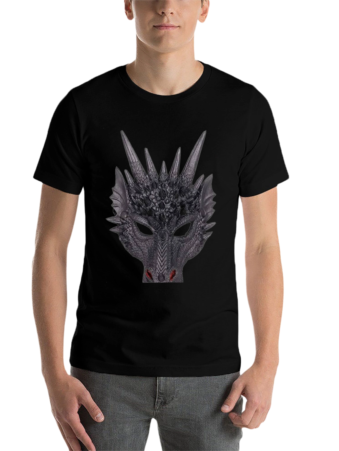 Black Dragon Graphic Black T-Shirt view 7