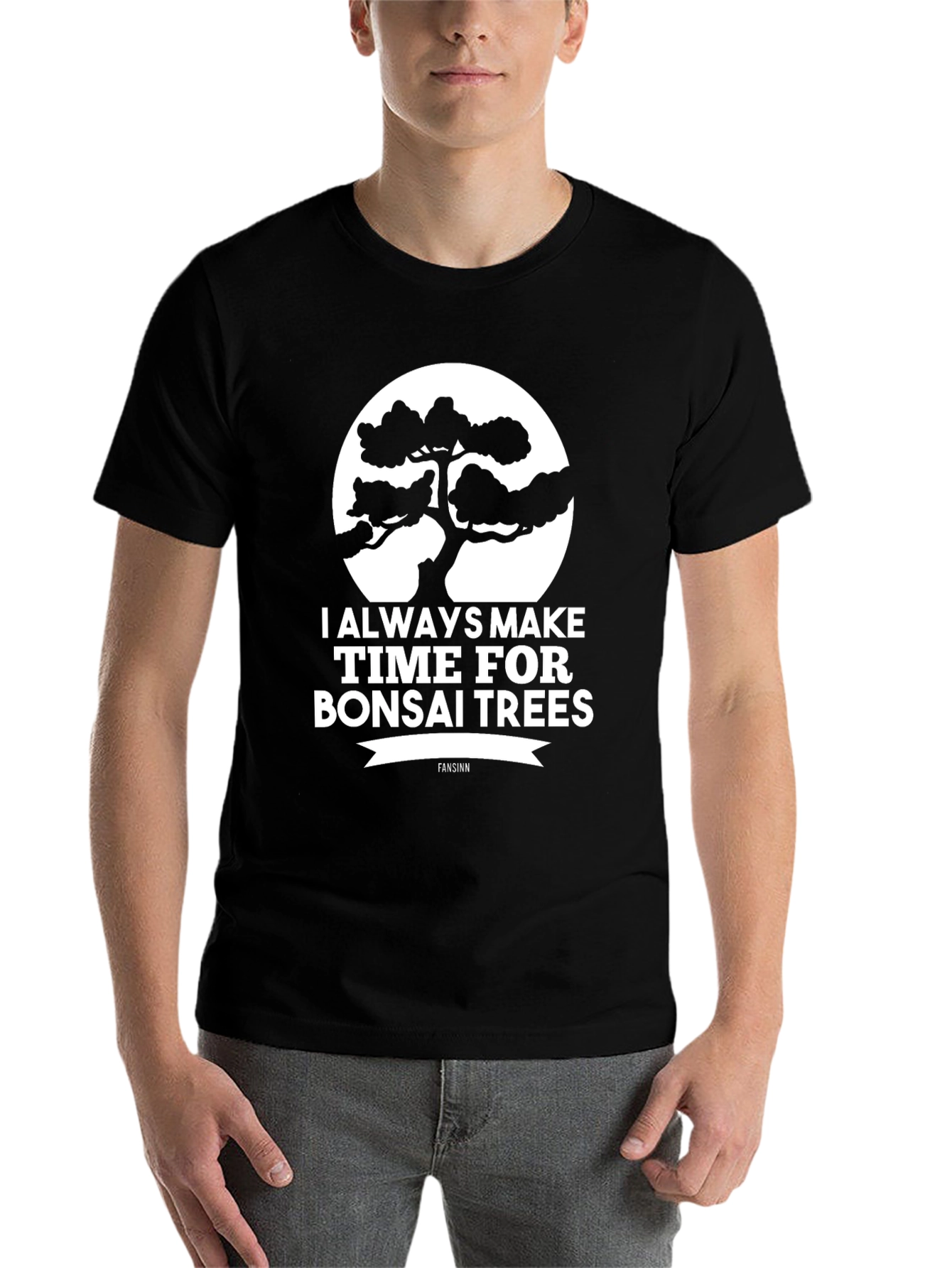 Black Bonsai Tree T-Shirt - Always Make Time view 7