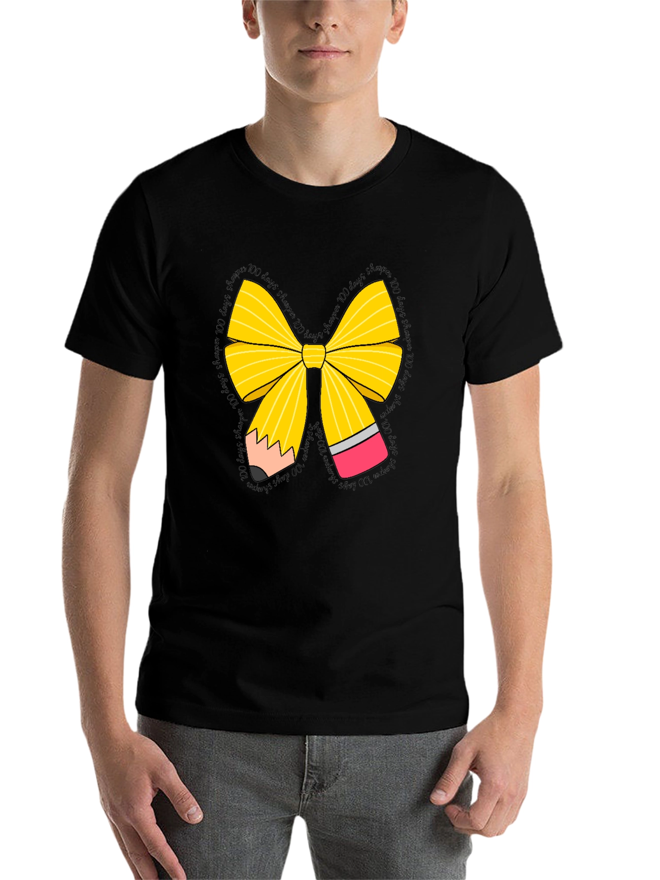 100 Days Sharper Pencil Bow T-Shirt - 7