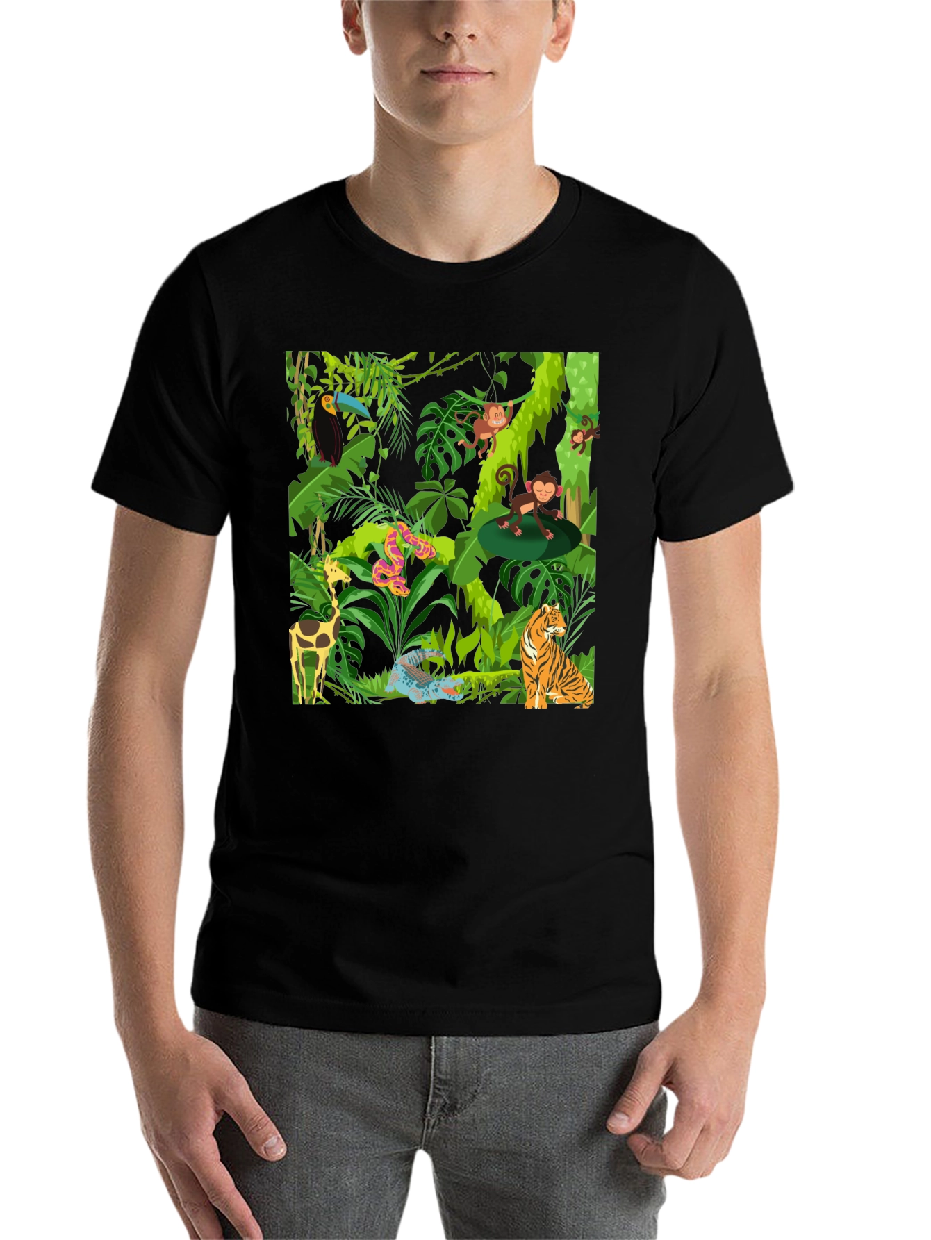 Black Jungle Adventure T-Shirt view 7