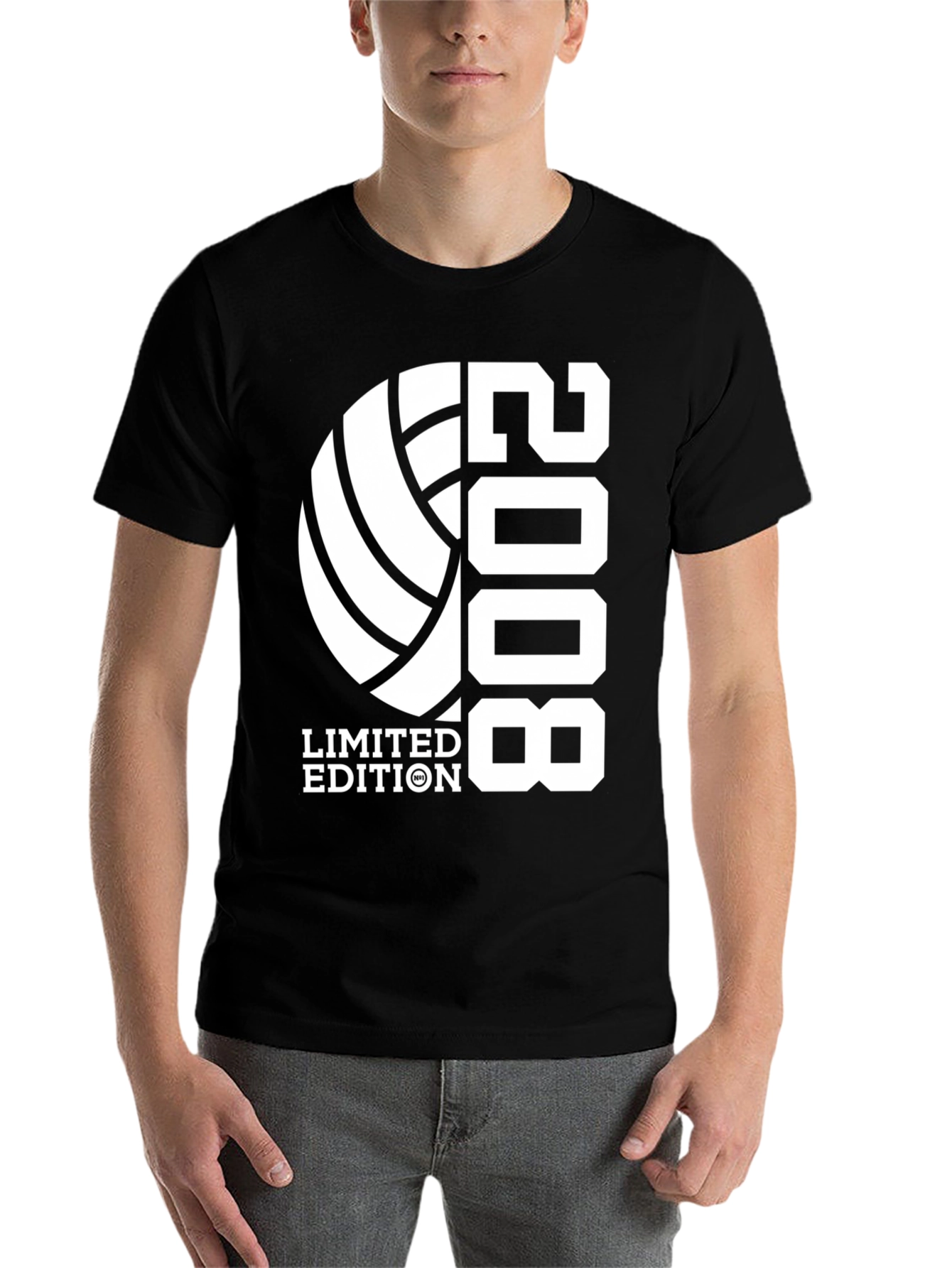 Black Volleyball Limited Edition 2008 Graphic T-Shirt view 7