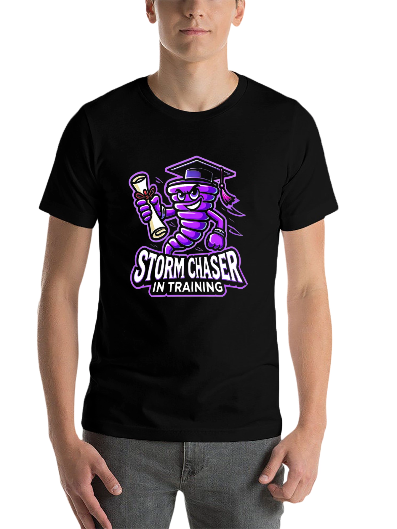 Black Storm Chaser in Training T-Shirt - Black view 7