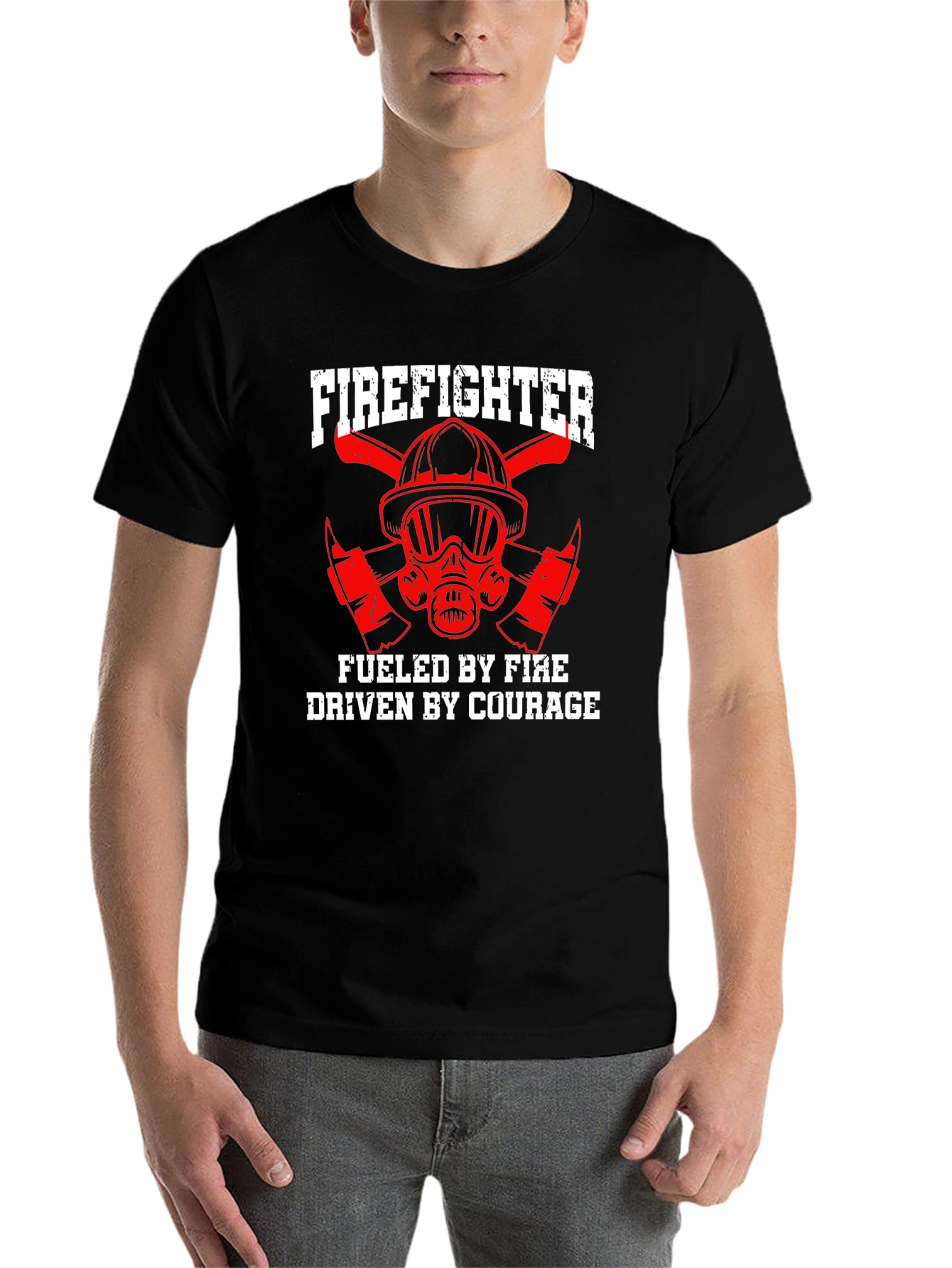 Firefighter Fueled By Fire Driven By Courage T-Shirt - 7