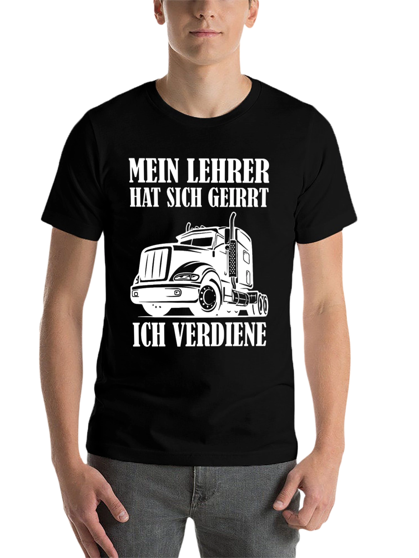 Black Truck Driver T-Shirt - Mein Lehrer Hat Sich Geirrt view 7