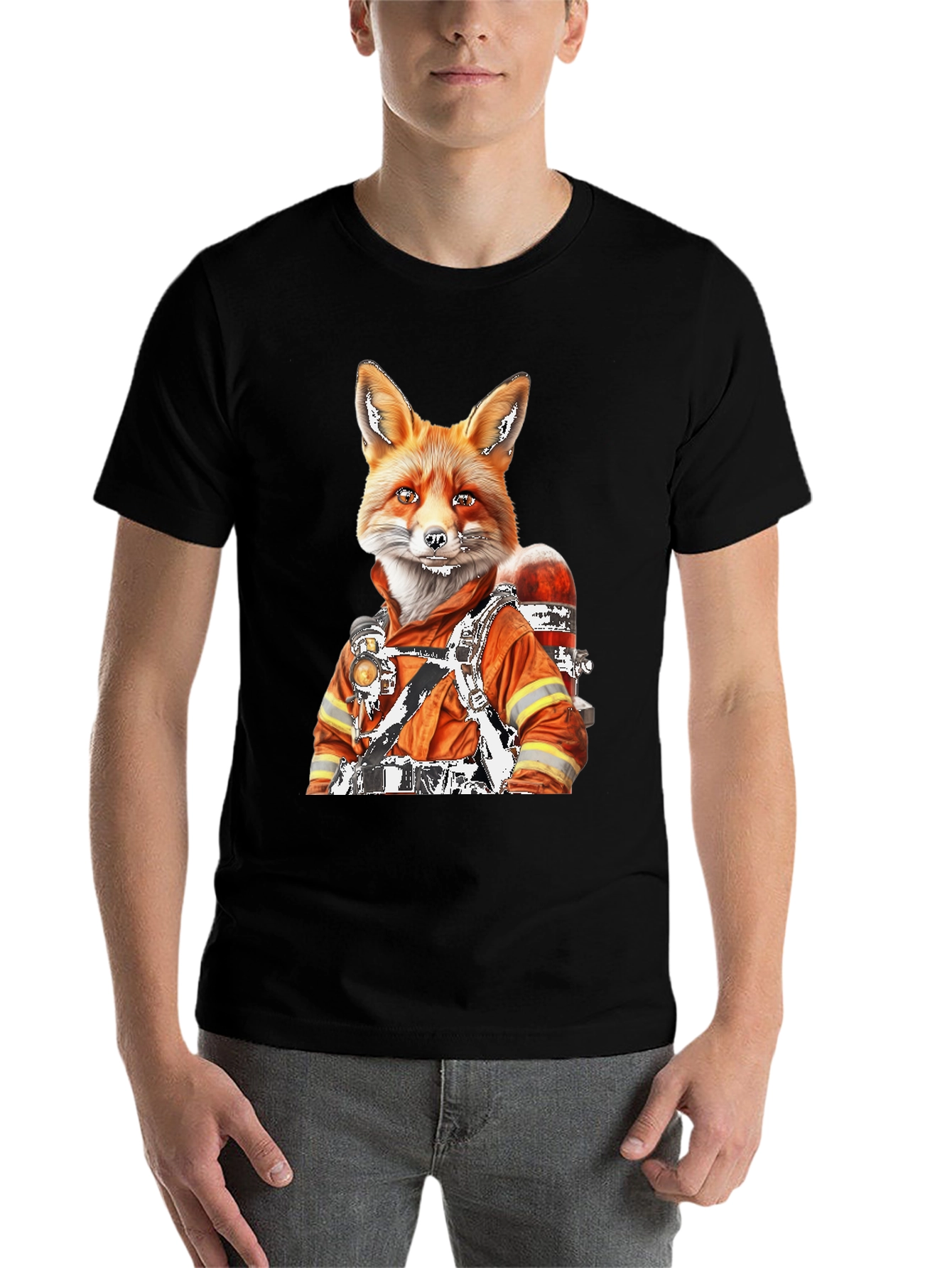 Black Fox Firefighter T-Shirt view 7