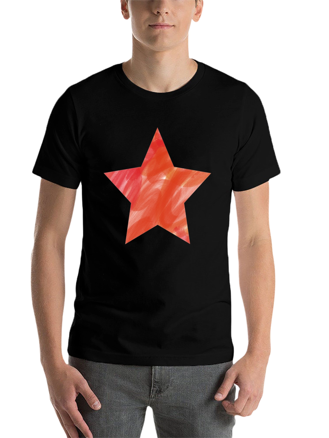Black Star Graphic Black T-Shirt view 7