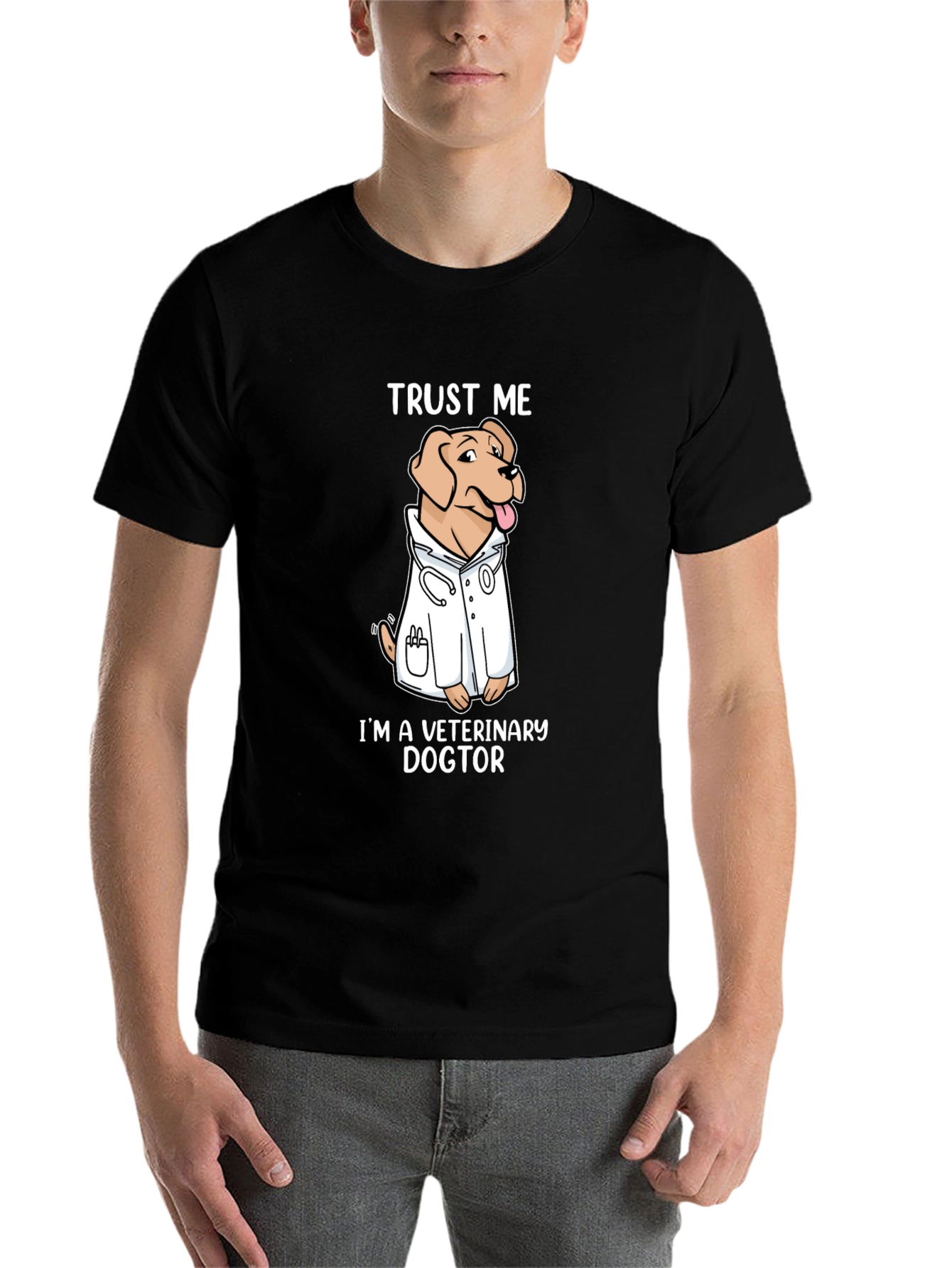 Veterinary Dogtor T-Shirt, Trust Me, Novelty Graphic Tee - 7