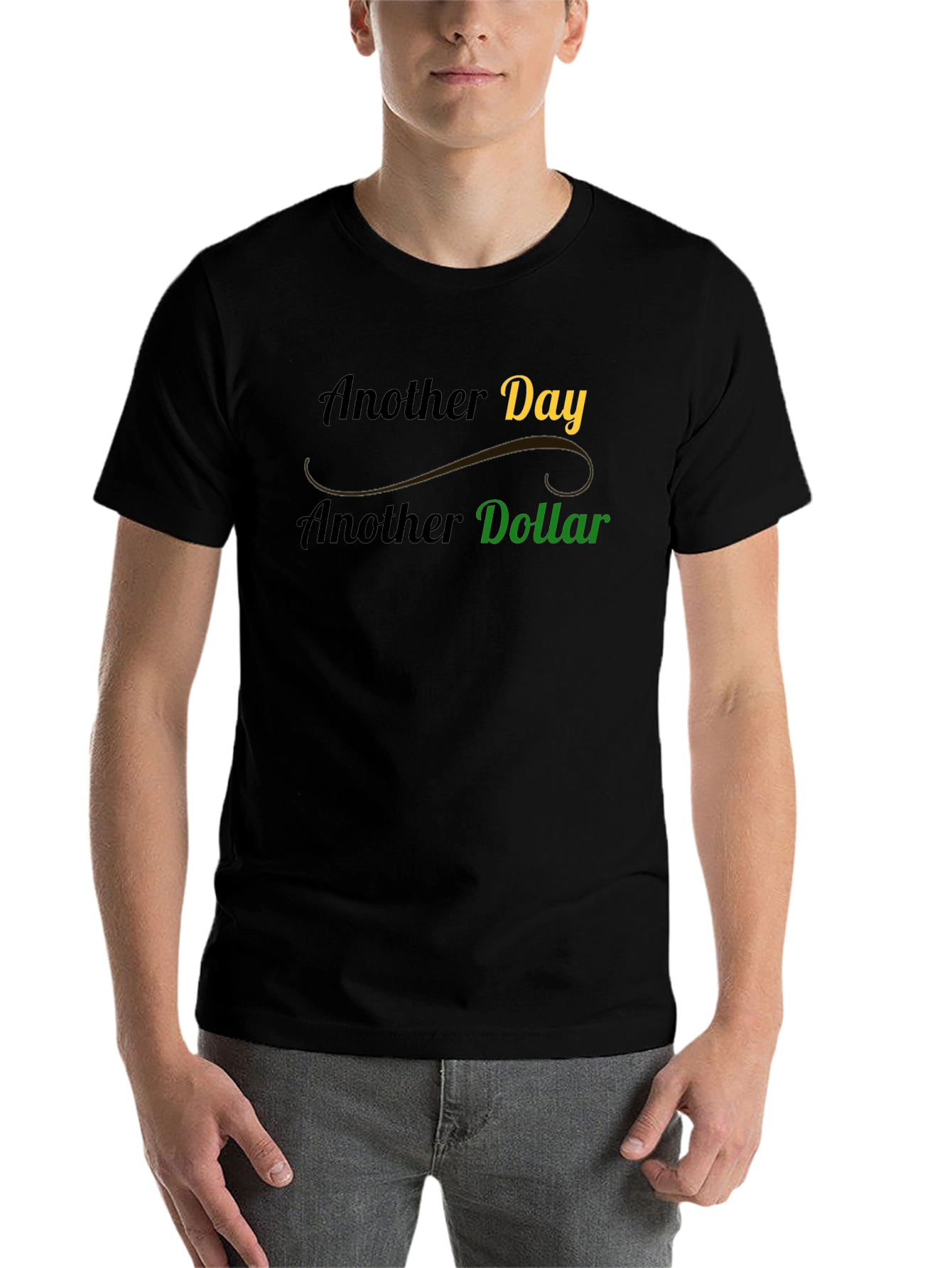 Black Another Day Another Dollar Graphic Tee view 7