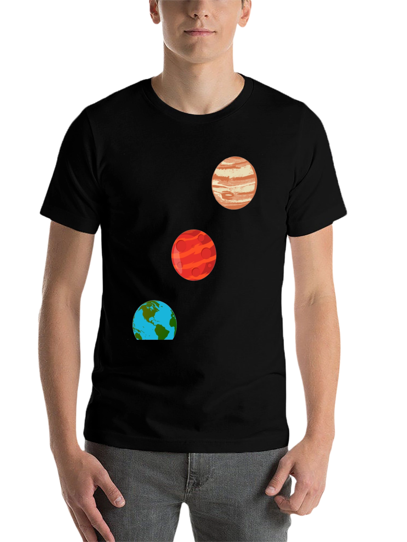 Black Planet T-Shirt - Space Design view 7