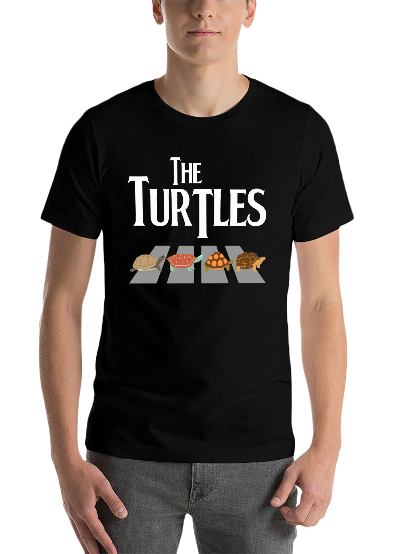 Black The Turtles Graphic T-Shirt view 7