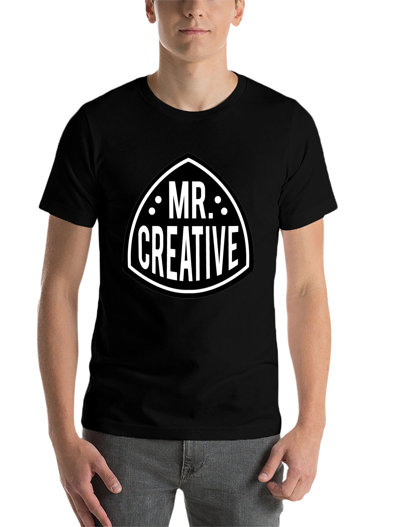 Black Mr. Creative Graphic Tee - Black view 7