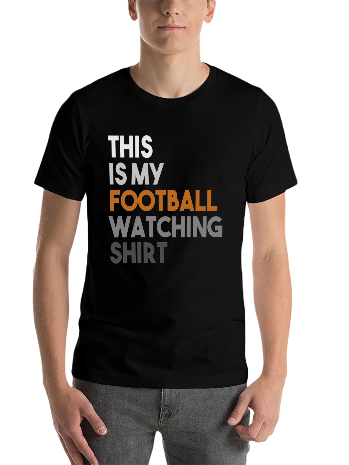 Black Football Watching Shirt - Comfy & Stylish view 7