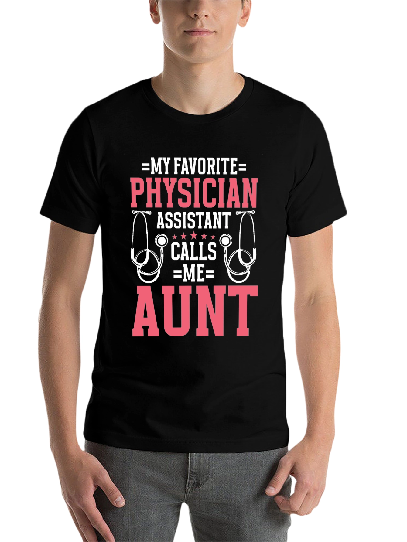 Black Physician Assistant Aunt T-Shirt view 7