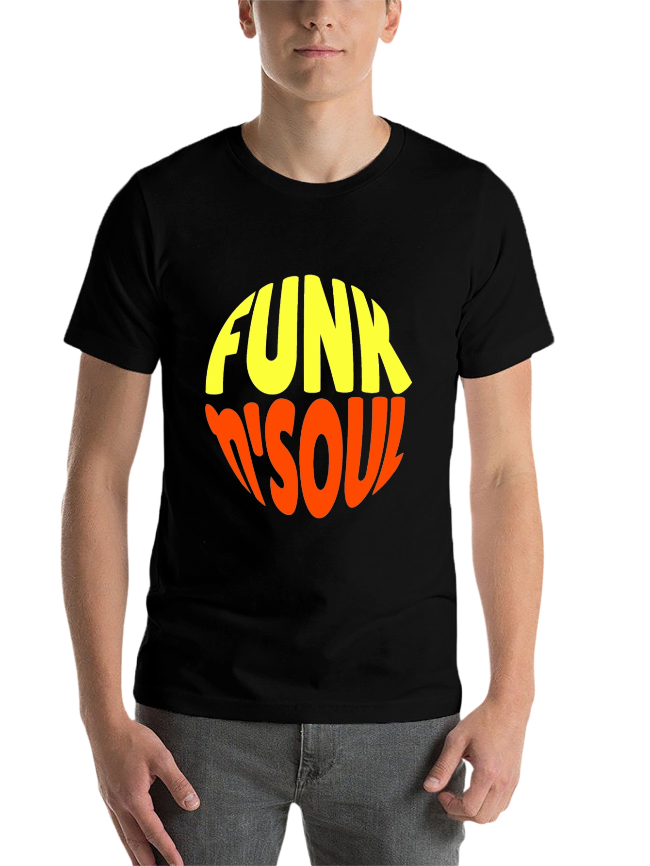 Black Retro Funk 'n' Soul Graphic Tee view 7