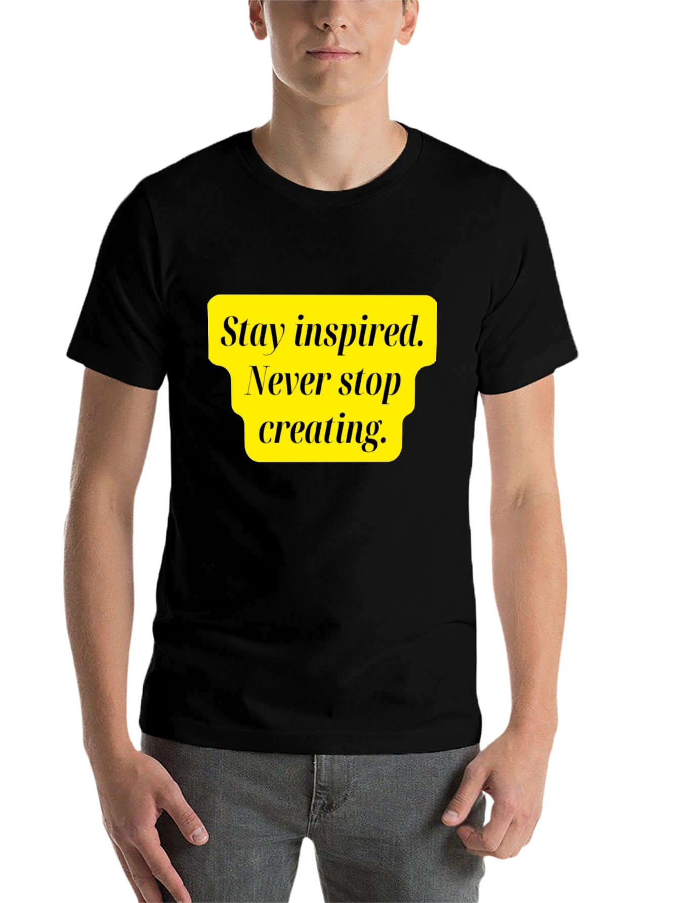 Black Inspire Creativity Black Graphic Tee view 7