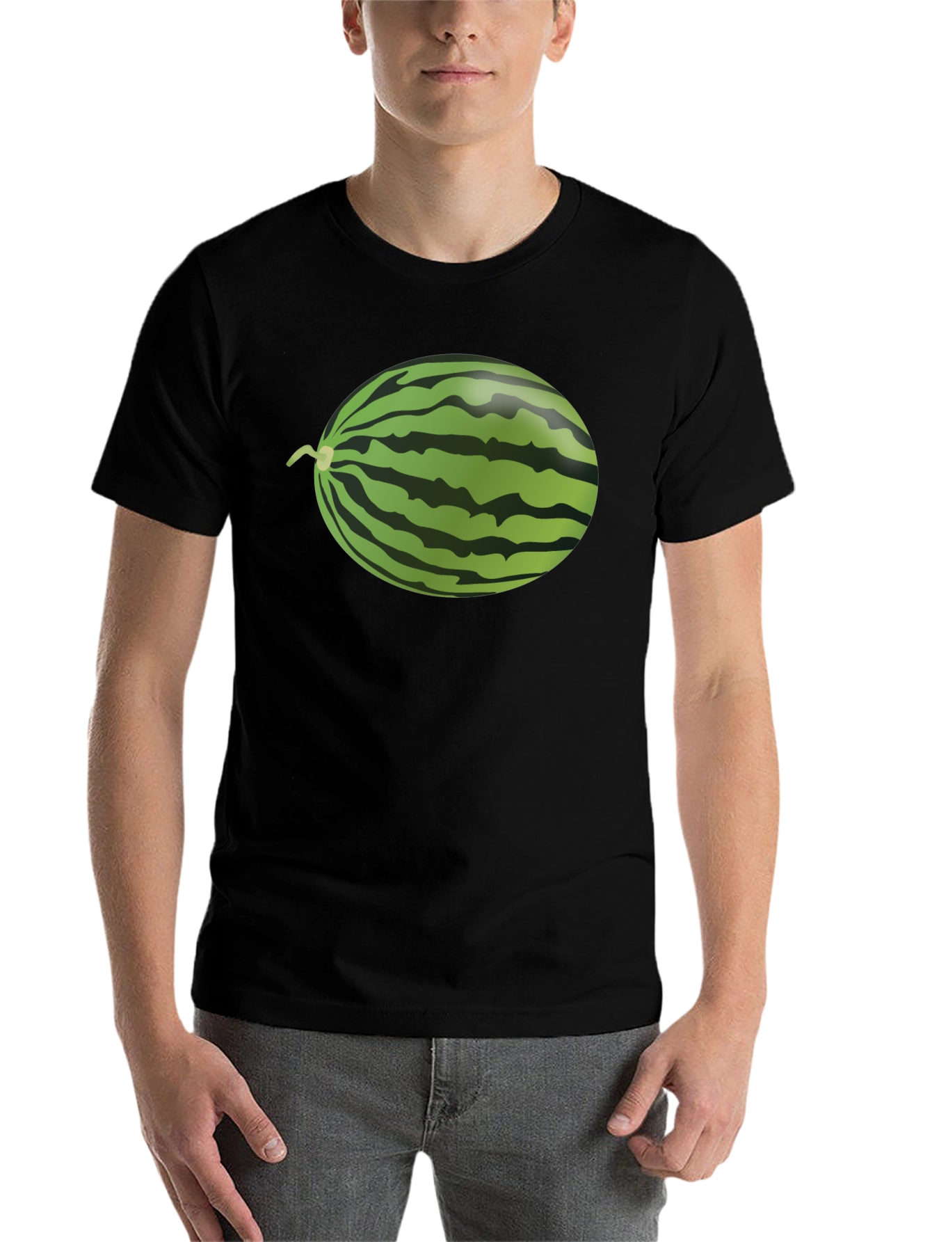 Black Watermelon Graphic T-Shirt - Summer Fun! view 7