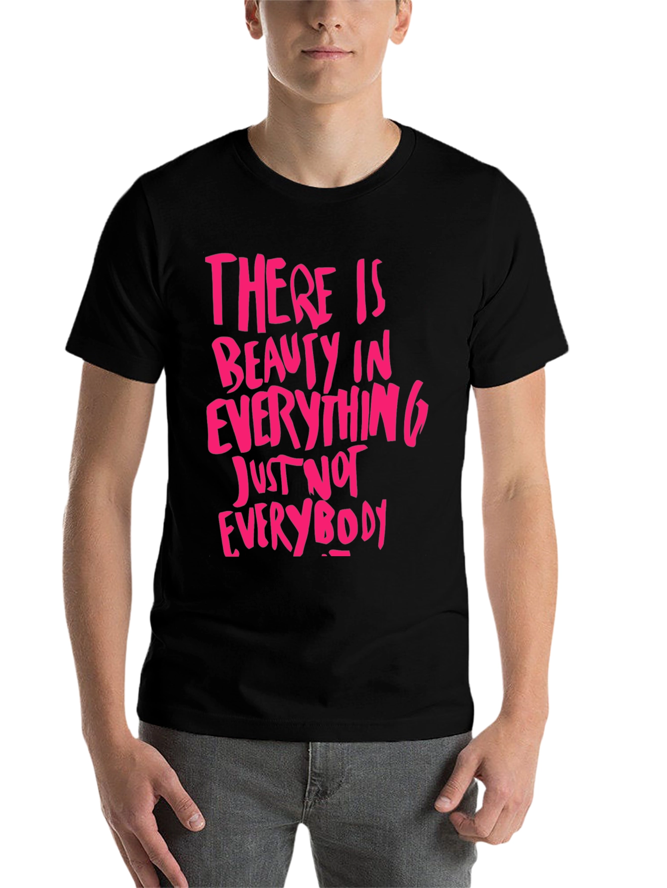 Black Beauty In Everything Graphic Tee - Black view 7