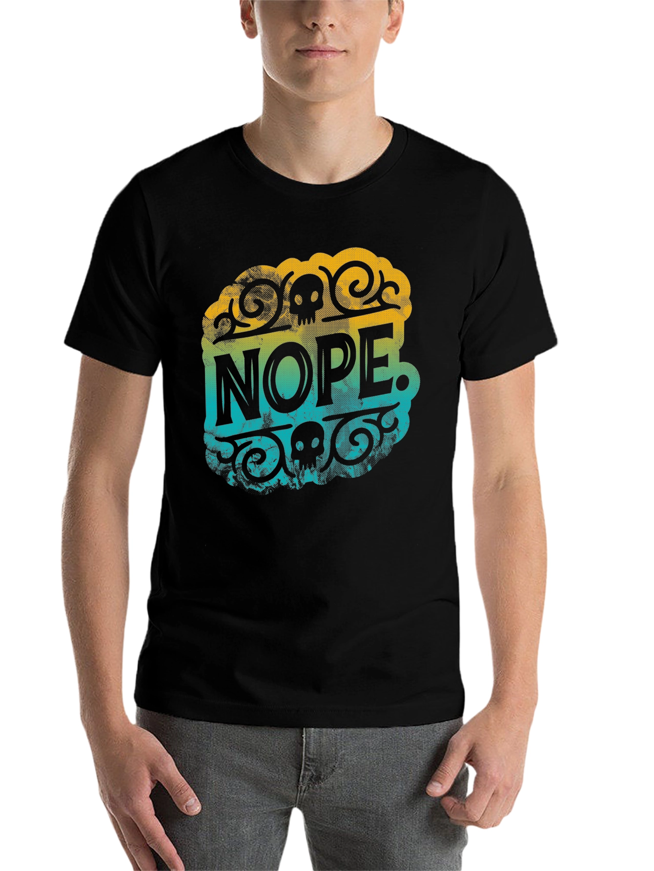 Black Nope Graphic T-Shirt view 7