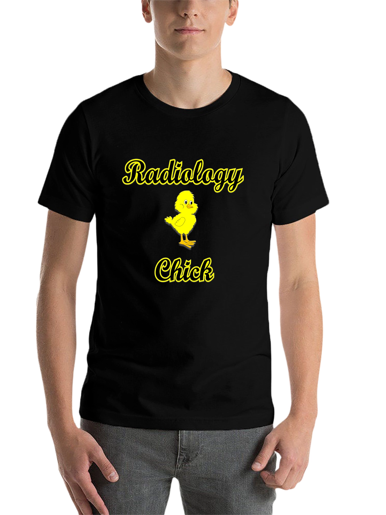 Black Radiology Chick T-Shirt - Cute & Funny Radiologist Tee view 7