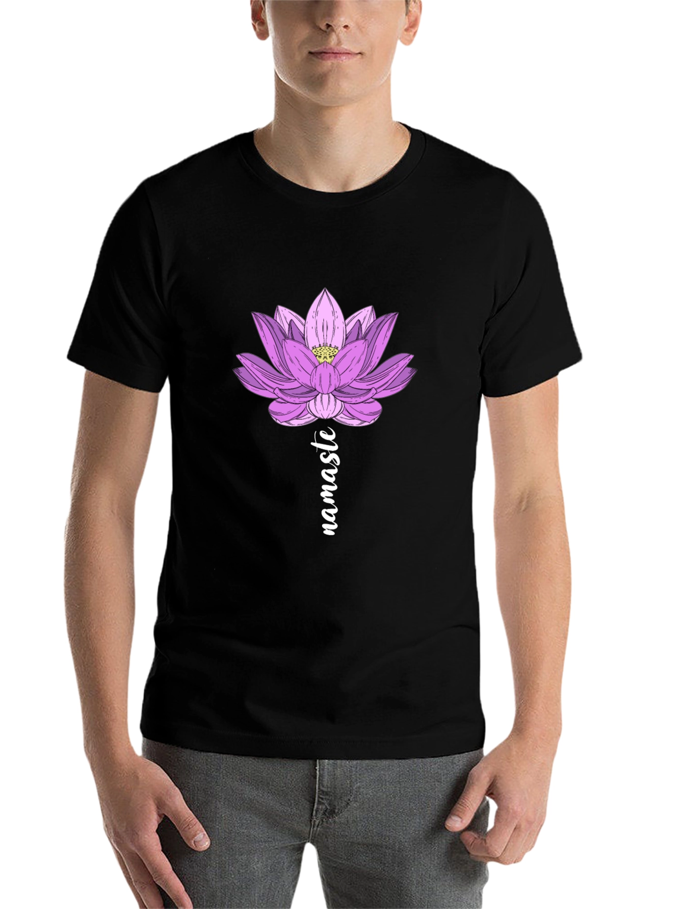 Lotus Namaste Graphic T-Shirt - Yoga Inspired Design - 7