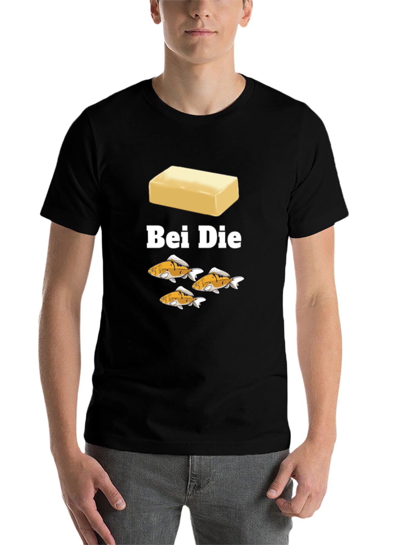 Black Bei Die Soap & Koi Fish T-Shirt view 7