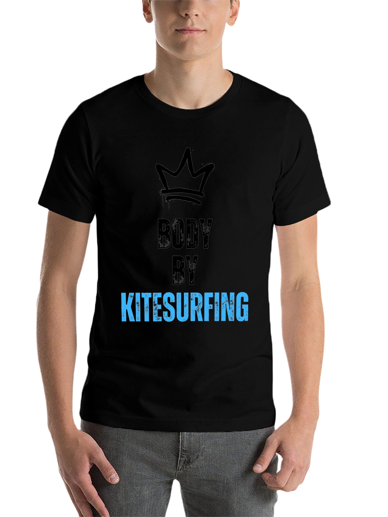 Black Body By Kitesurfing Black T-Shirt view 7