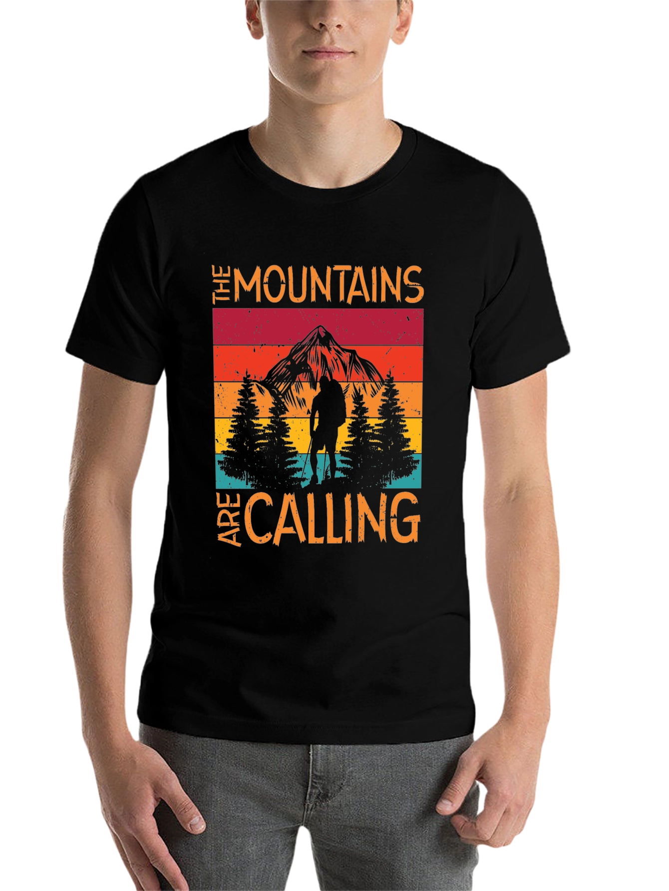 Black Mountains Are Calling Men's Graphic Tee view 7