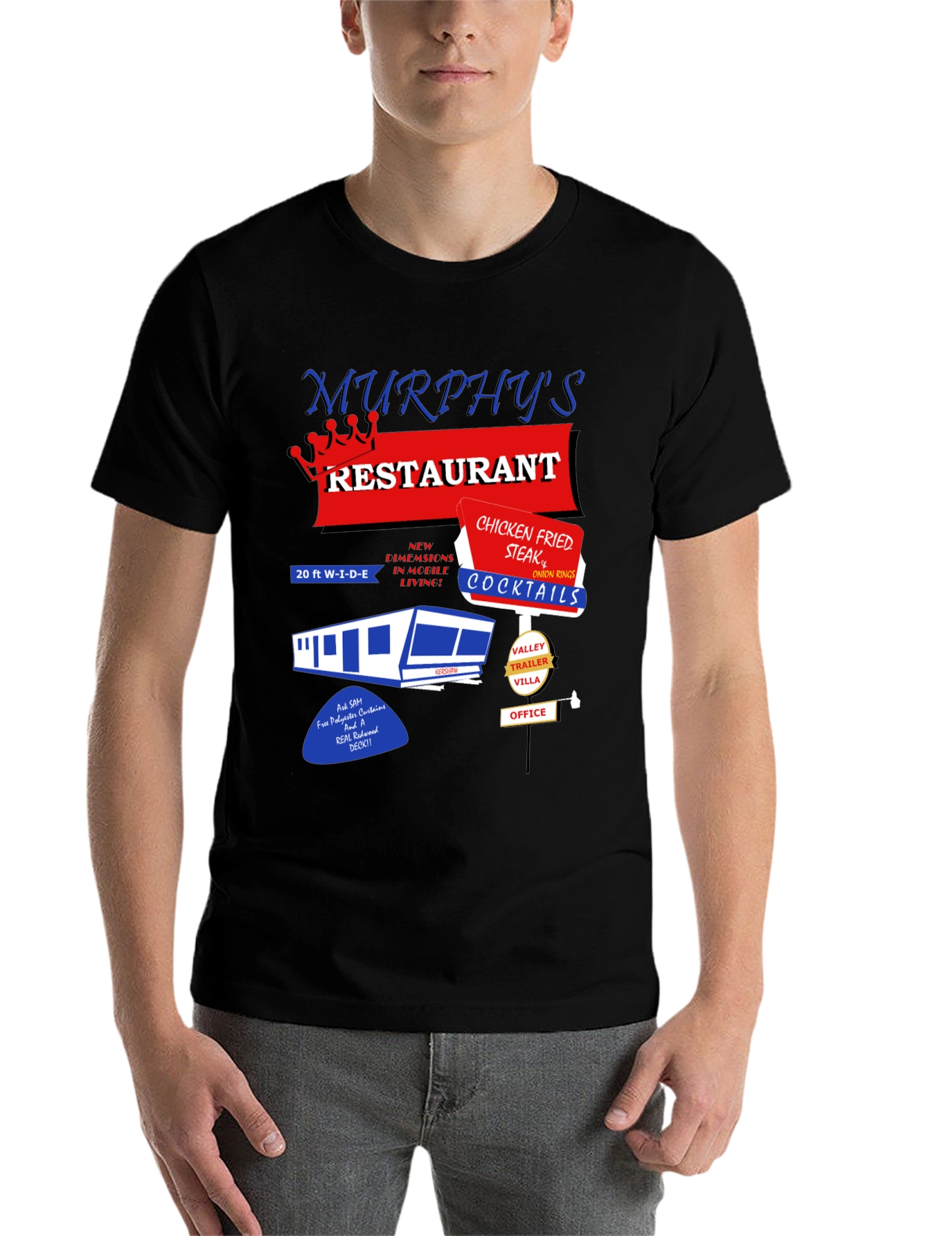 Black Murphy's Restaurant T-Shirt view 7