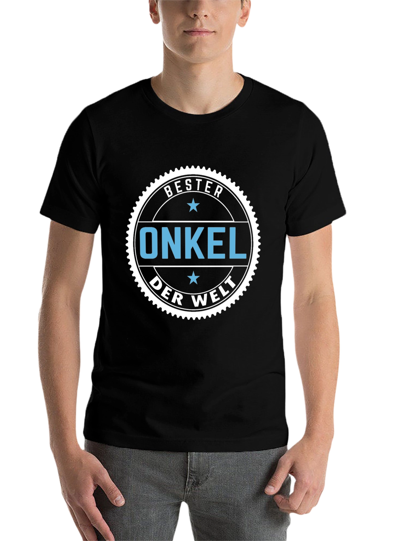 Black Bester Onkel Der Welt - Best Uncle T-Shirt view 7