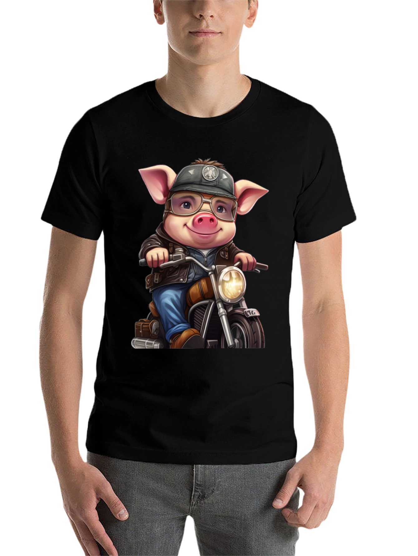 Pig Biker T-Shirt - 7