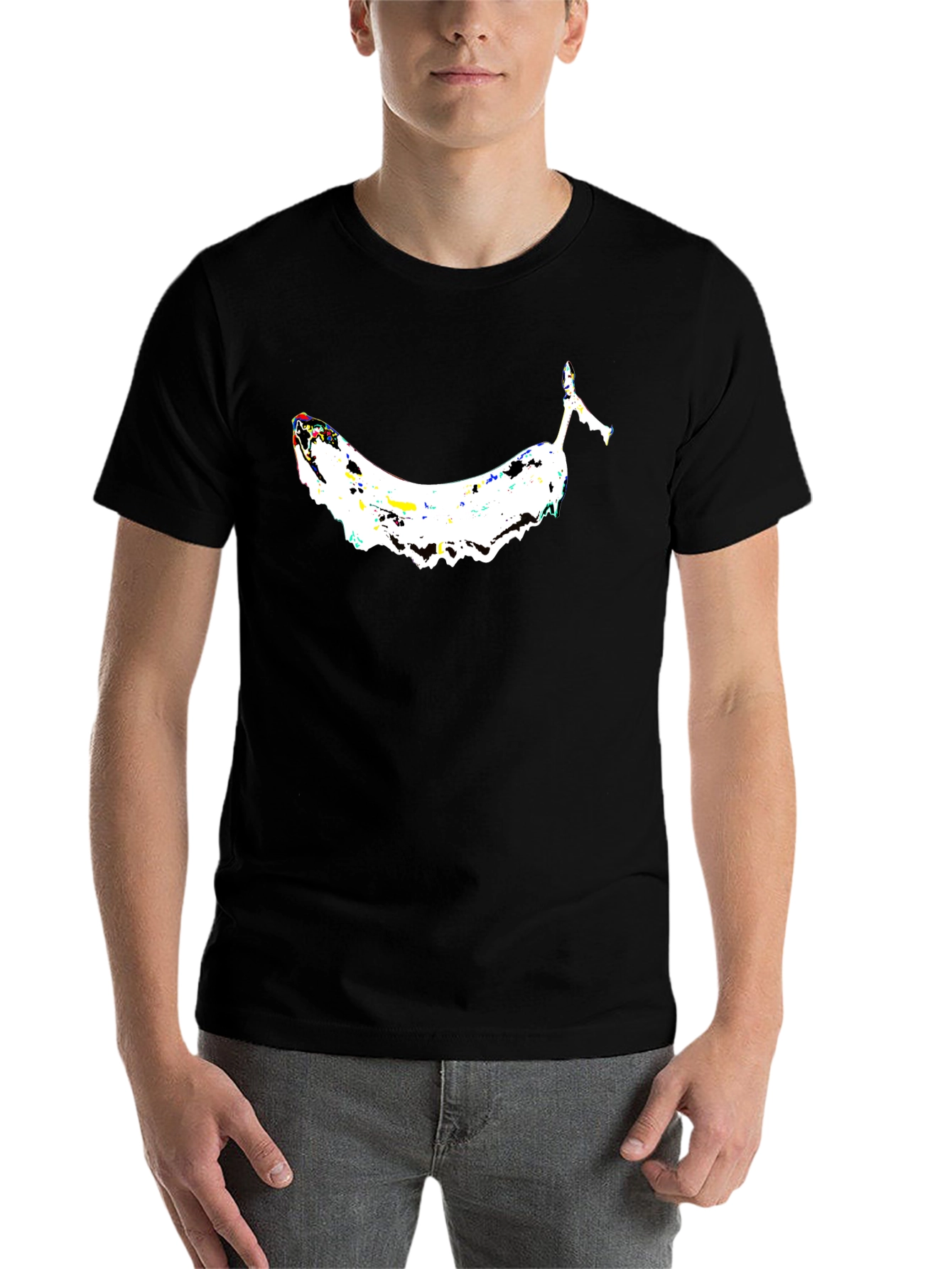 Black Melting Banana Graphic Tee - Cool & Quirky view 7