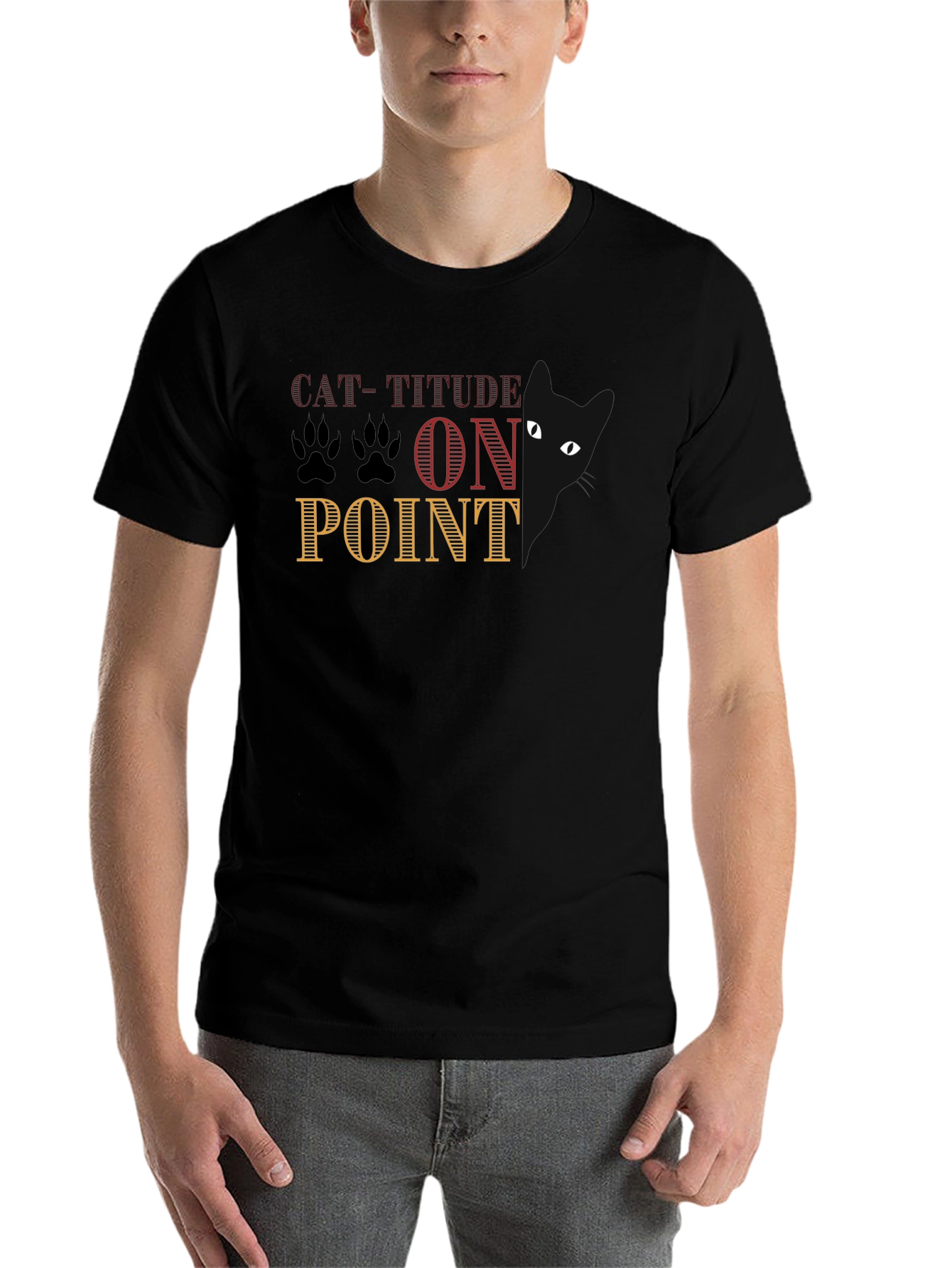 Black Cat-Titude On Point Graphic Tee view 7