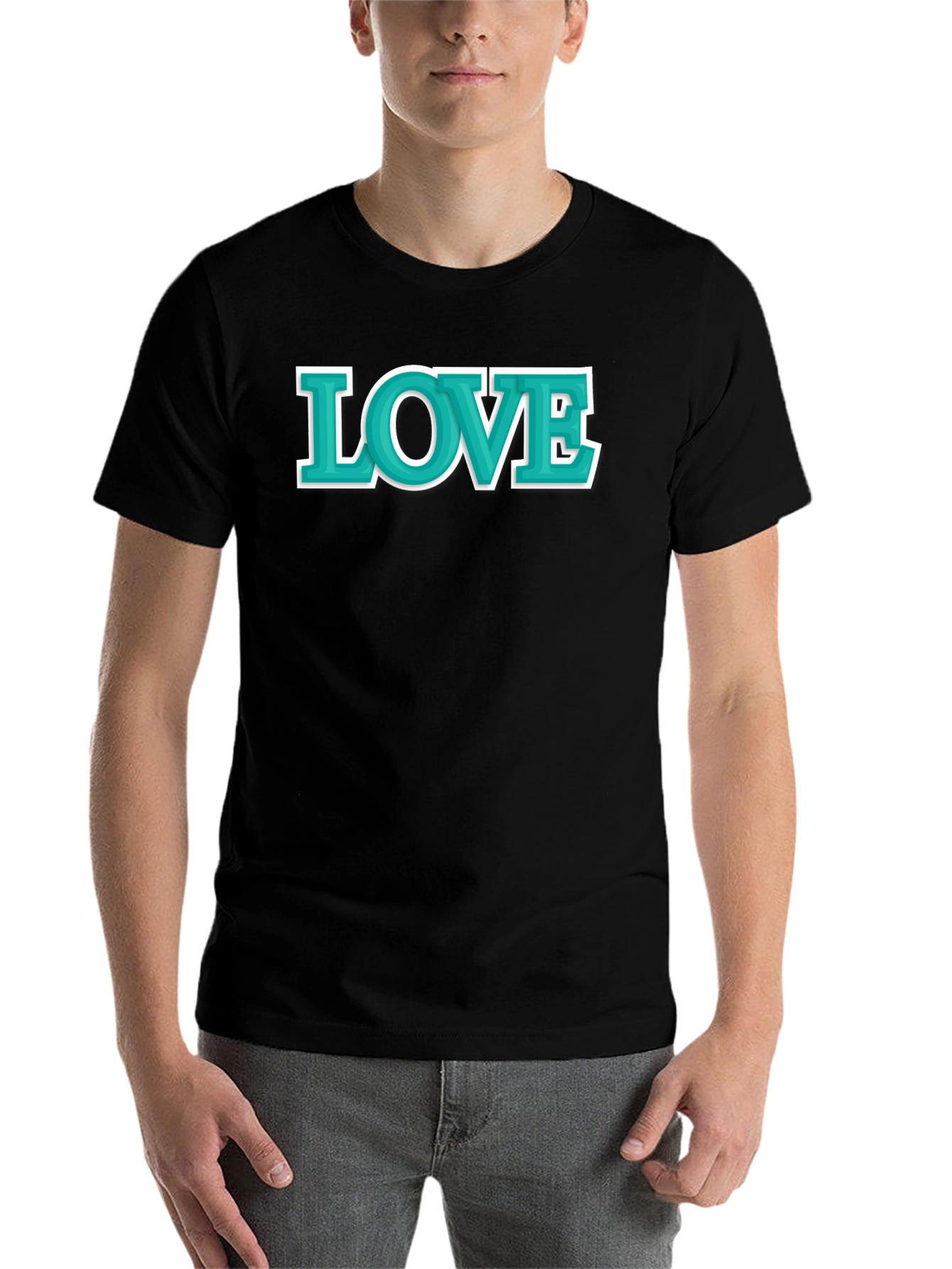 Black Love Graphic T-Shirt - Stylish Comfort view 7