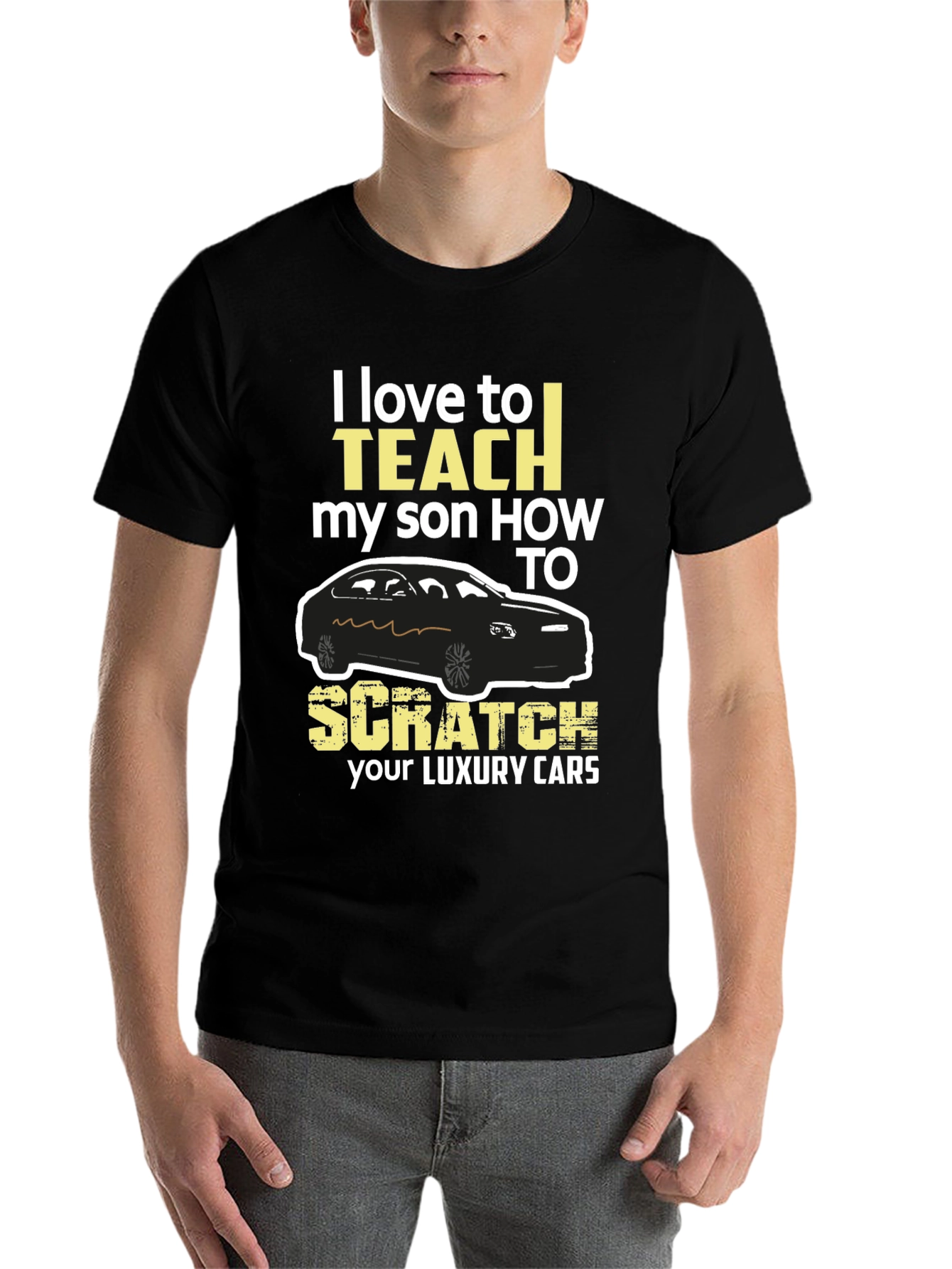 Black I Love To Teach My Son T-Shirt view 7